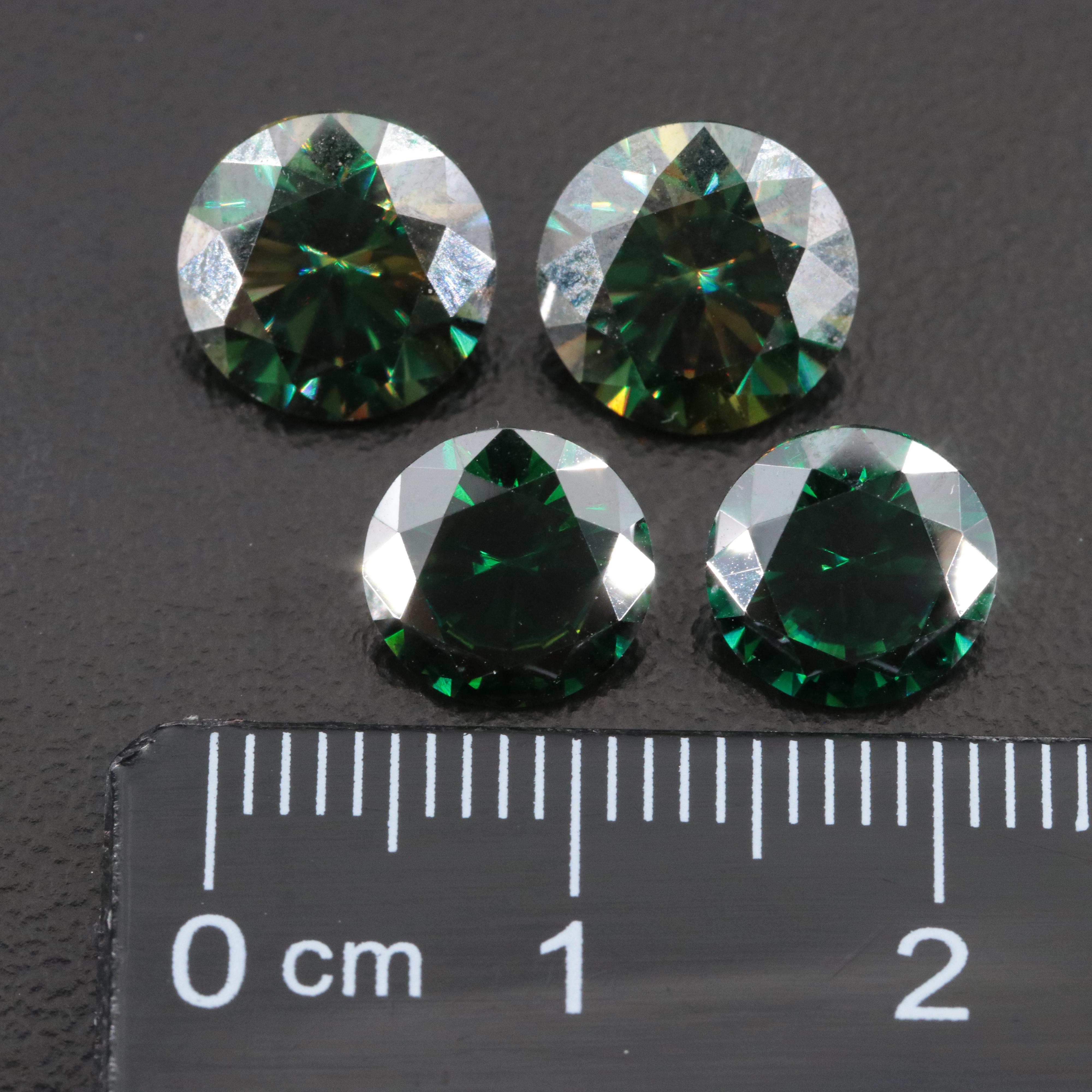 Loose 8.44 CTW Moissanite Two Pairs
