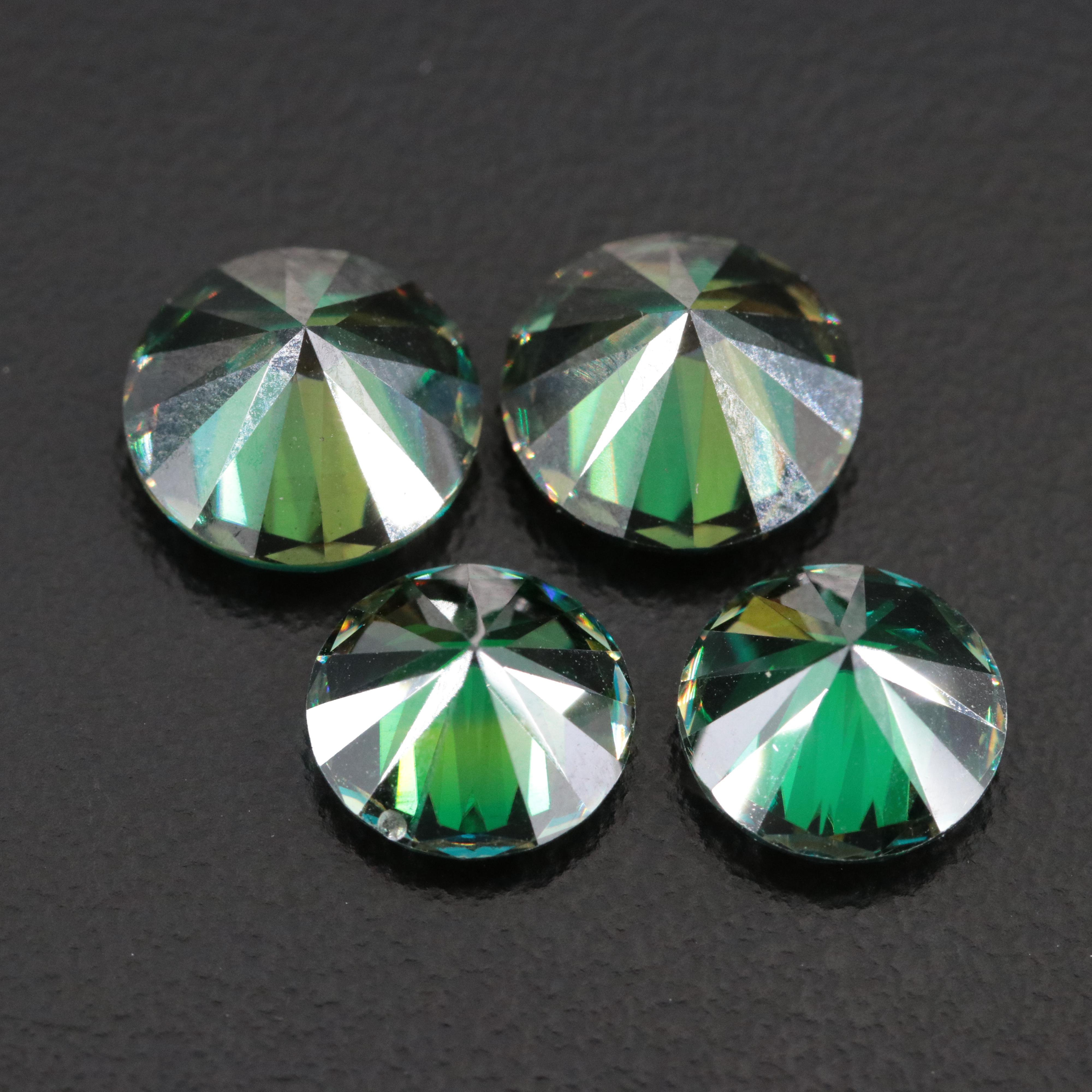 Loose 8.44 CTW Moissanite Two Pairs