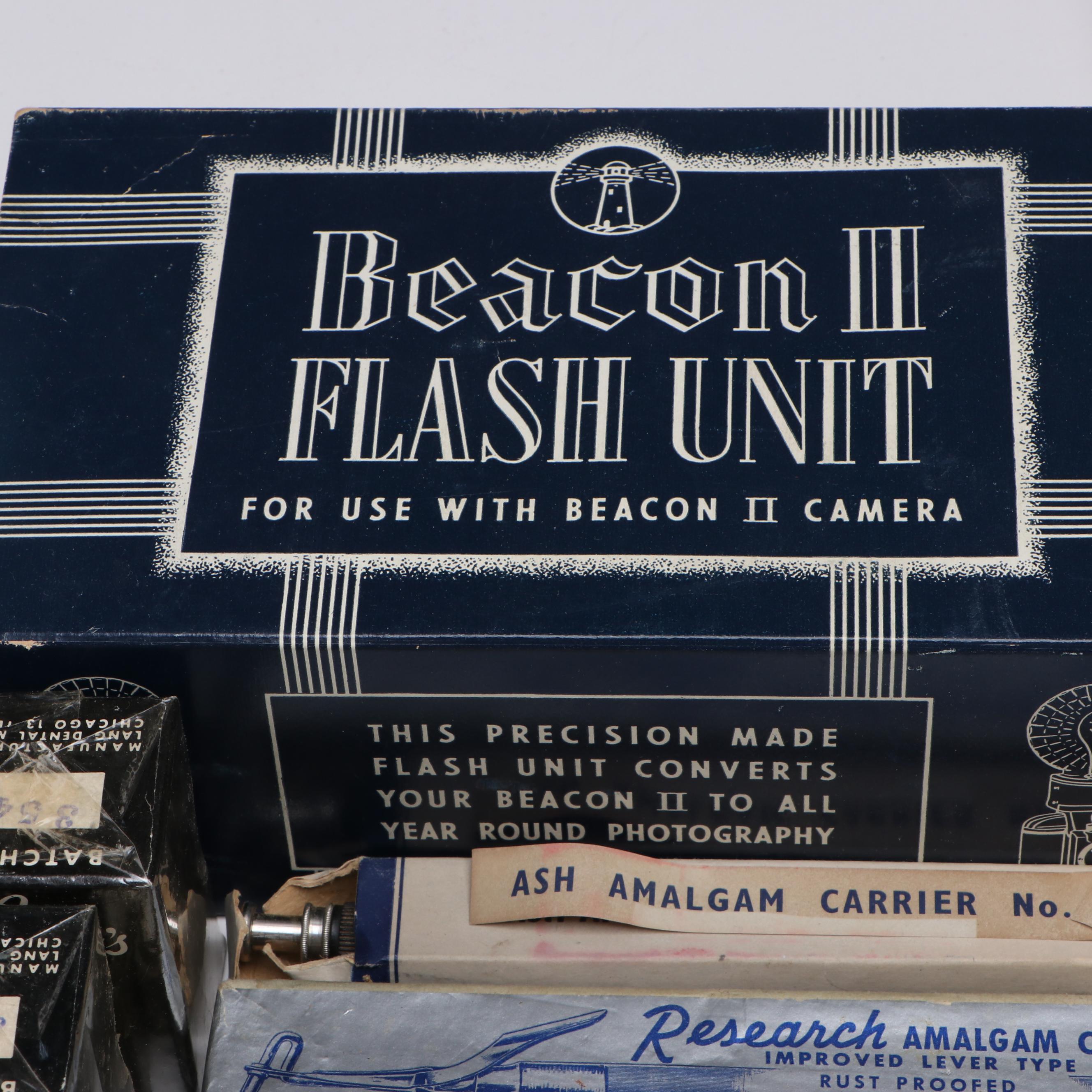 Beacon II Flash Unit with Amalgam Carriers, Tooth Alloys and More Dental Tools