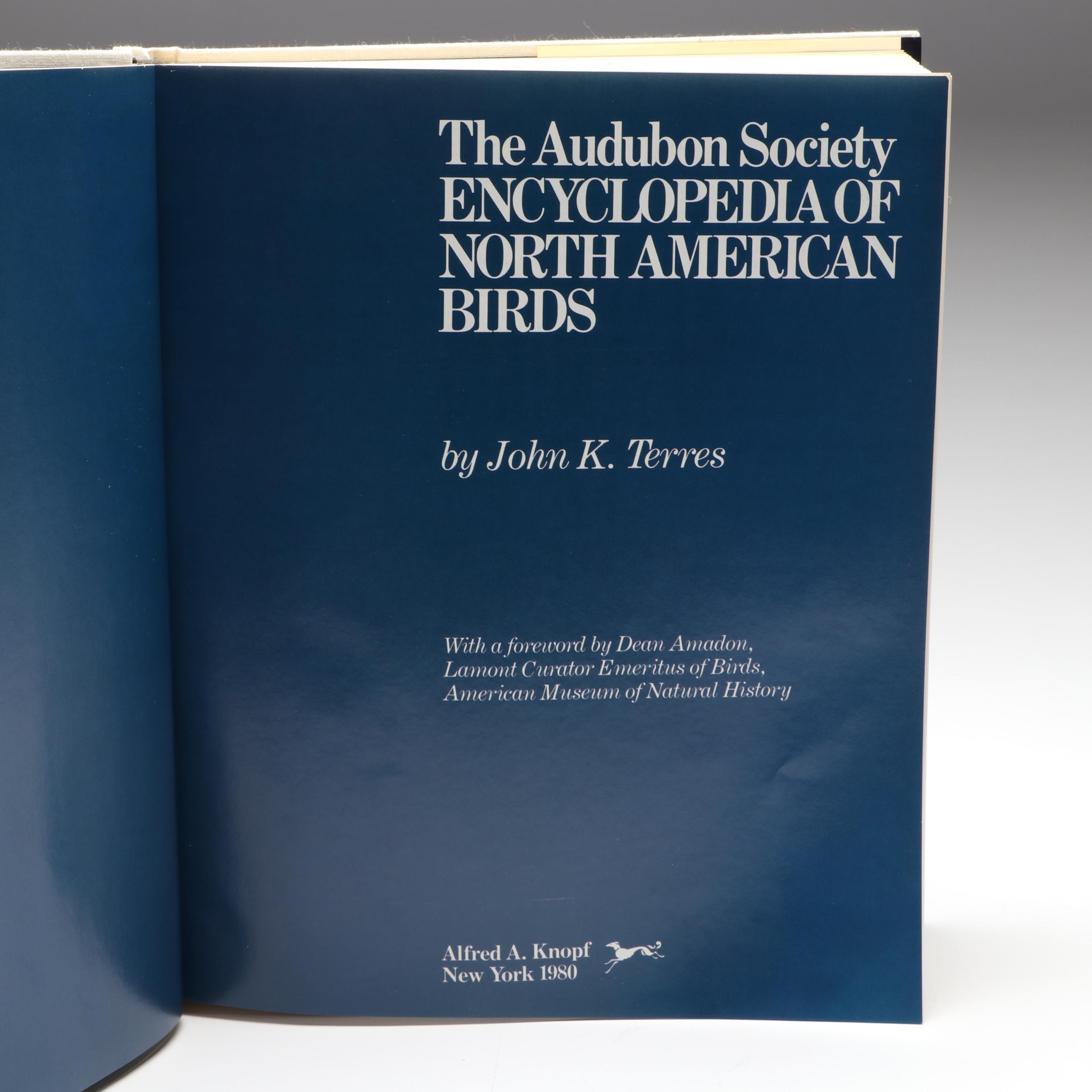 First Edition "The Audubon Society Encyclopedia of North American Birds," 1980