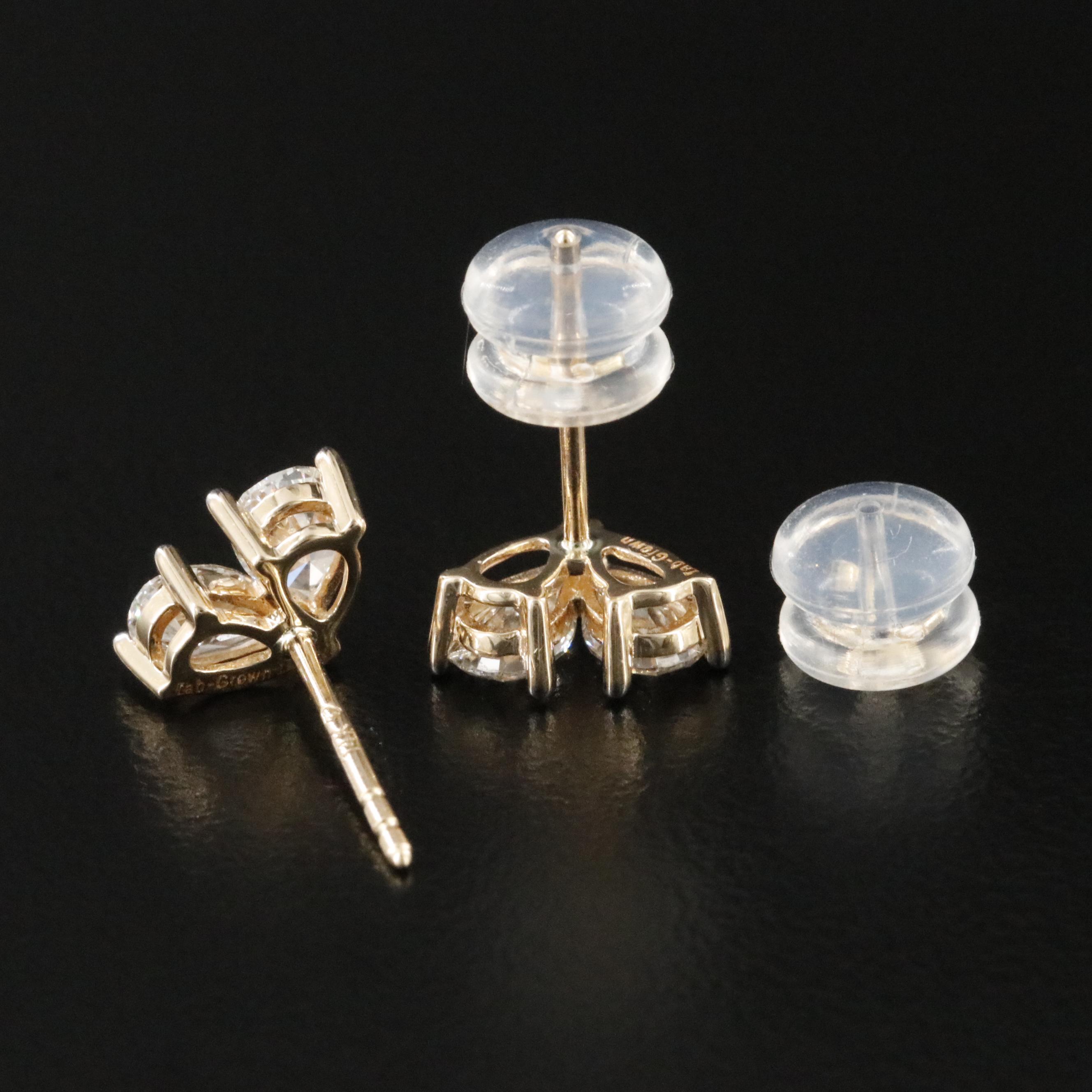 14K 1.00 CTW Lab Grown Diamond Earrings