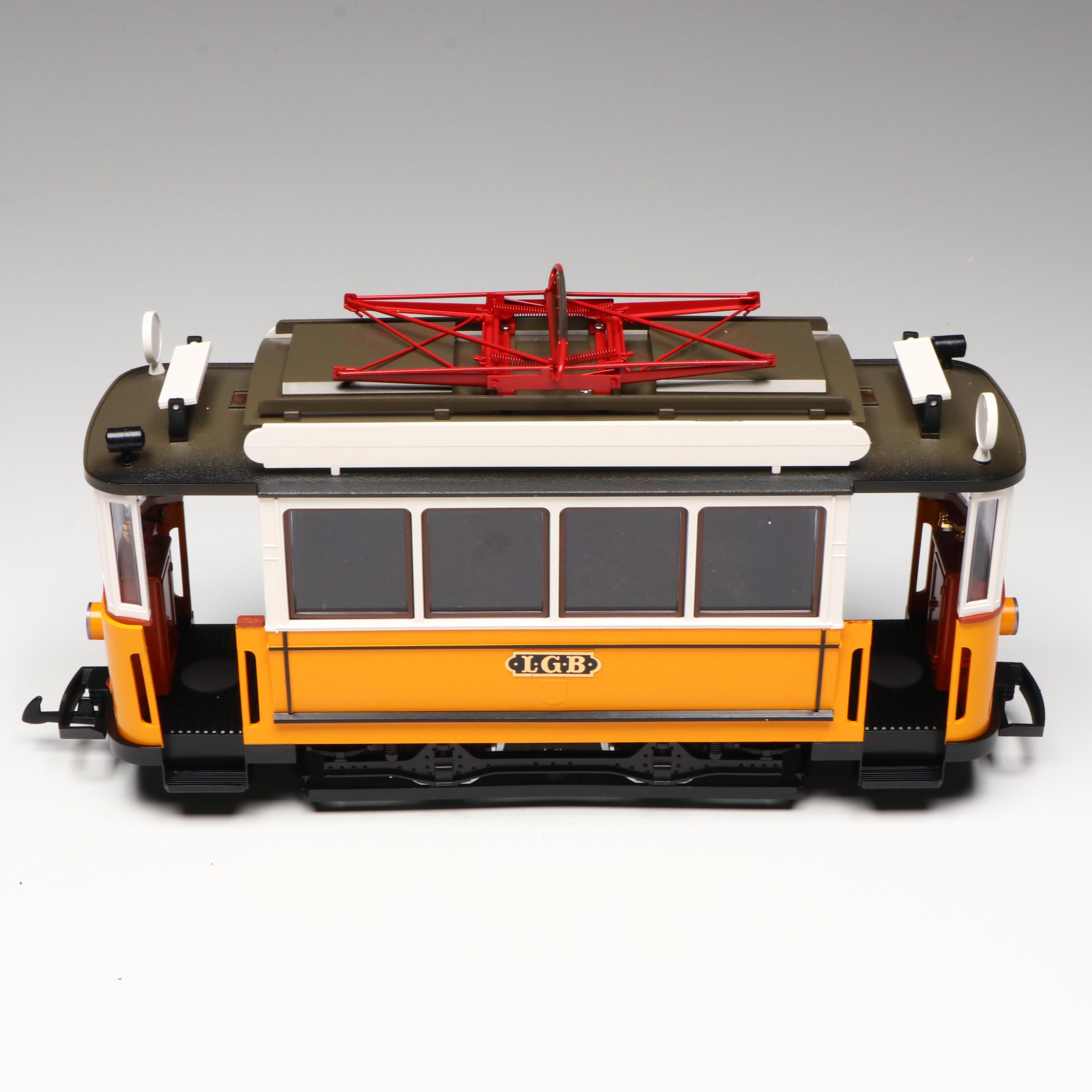 LGB G Scale 2035 Yellow Trolley