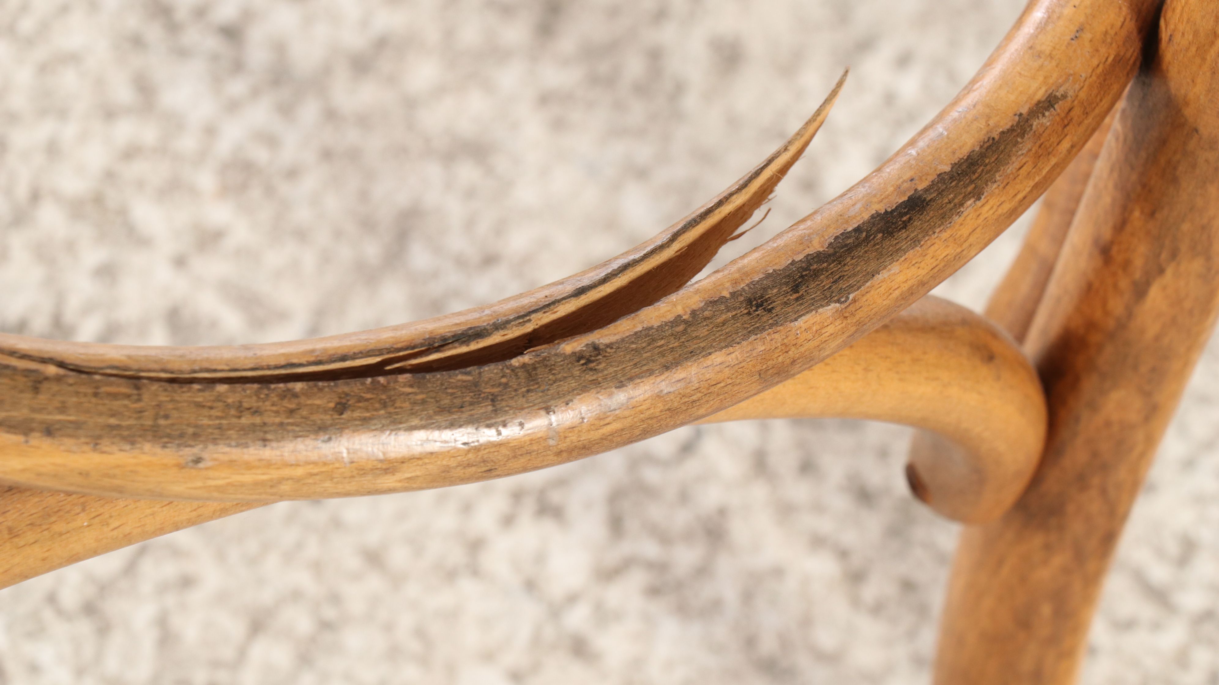 M. Deitz and Sons Bar Height Table with Bentwood Barstools