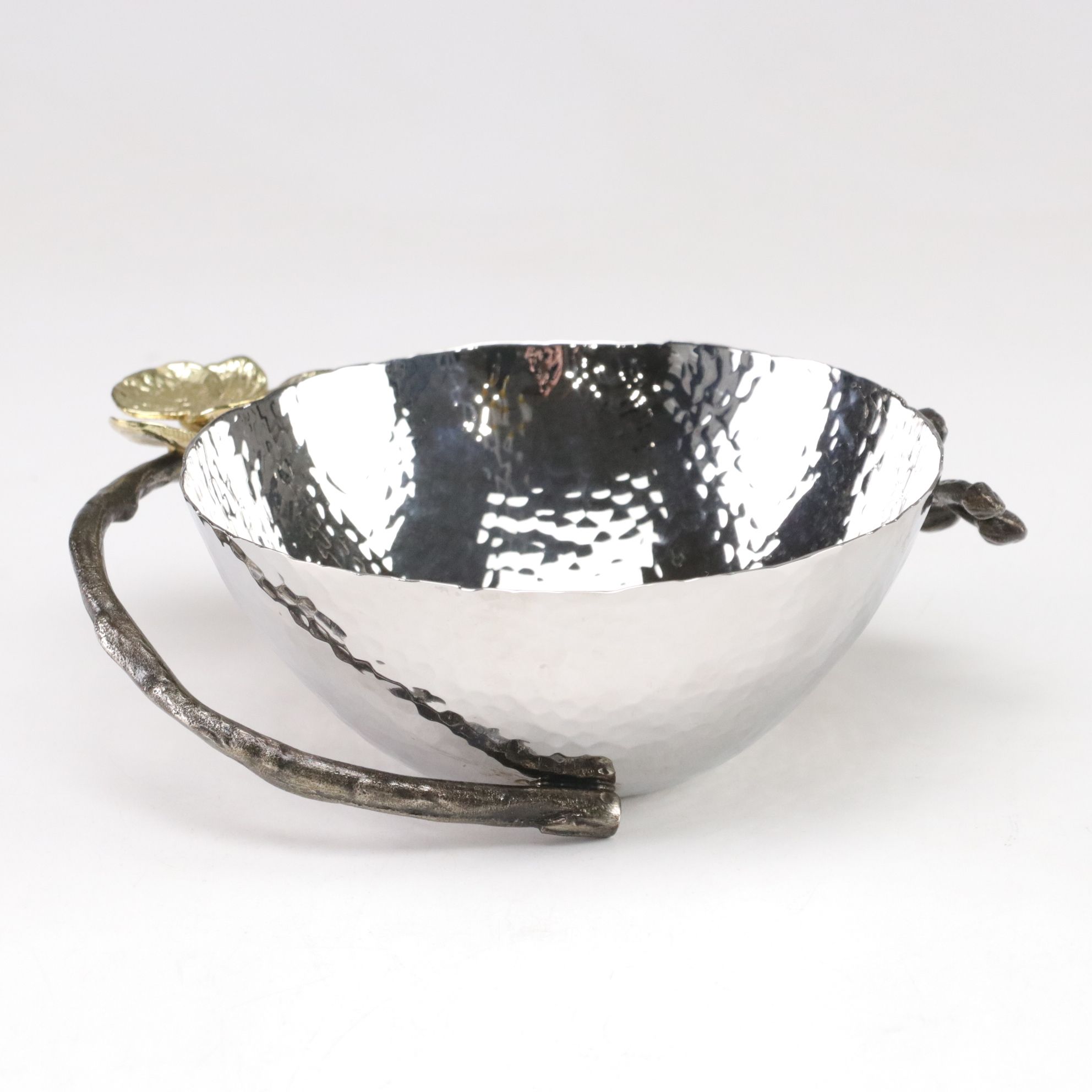 Michael Aram "Gold Orchid Collection" Metal Nut Bowl