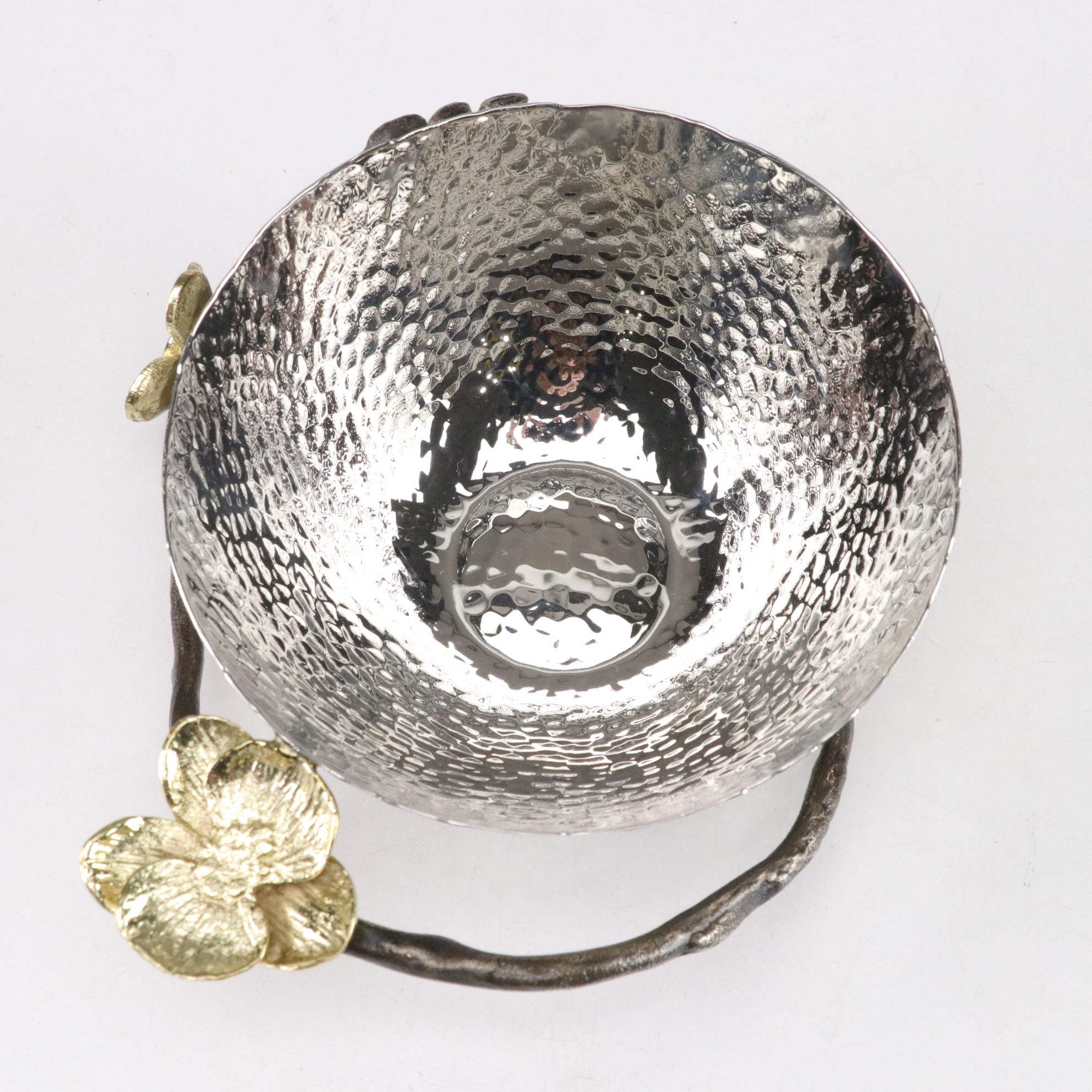 Michael Aram "Gold Orchid Collection" Metal Nut Bowl