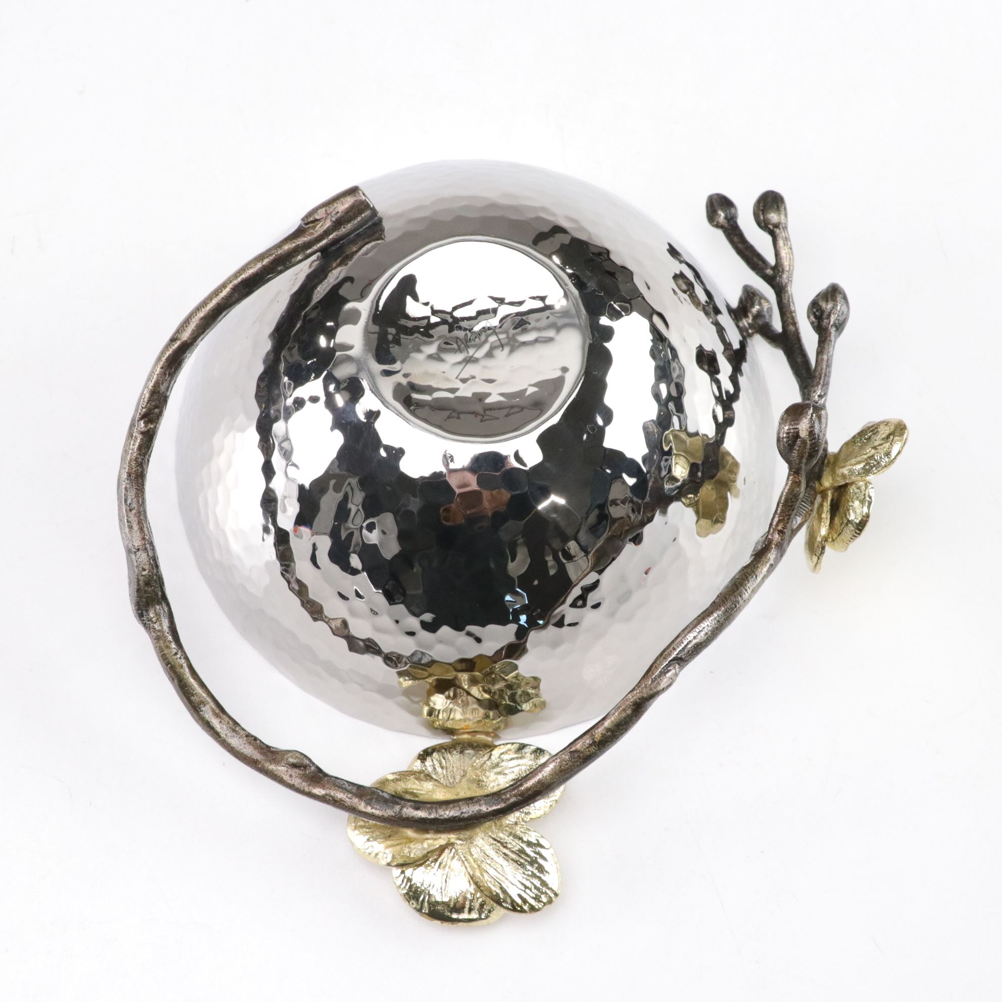 Michael Aram "Gold Orchid Collection" Metal Nut Bowl