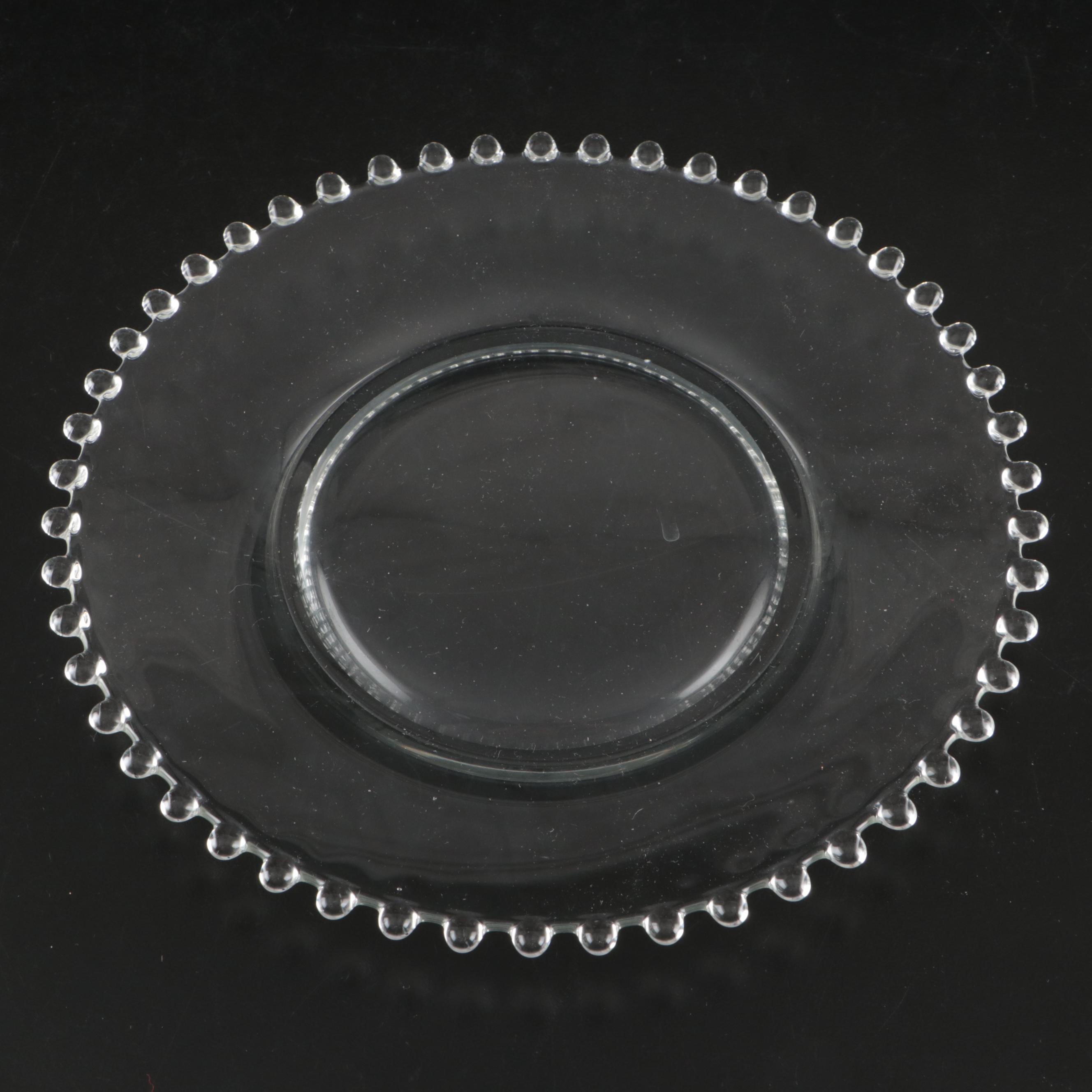 Imperial Glass "Candlewick" and Homestead Wheat Pattern Plates & Teacups