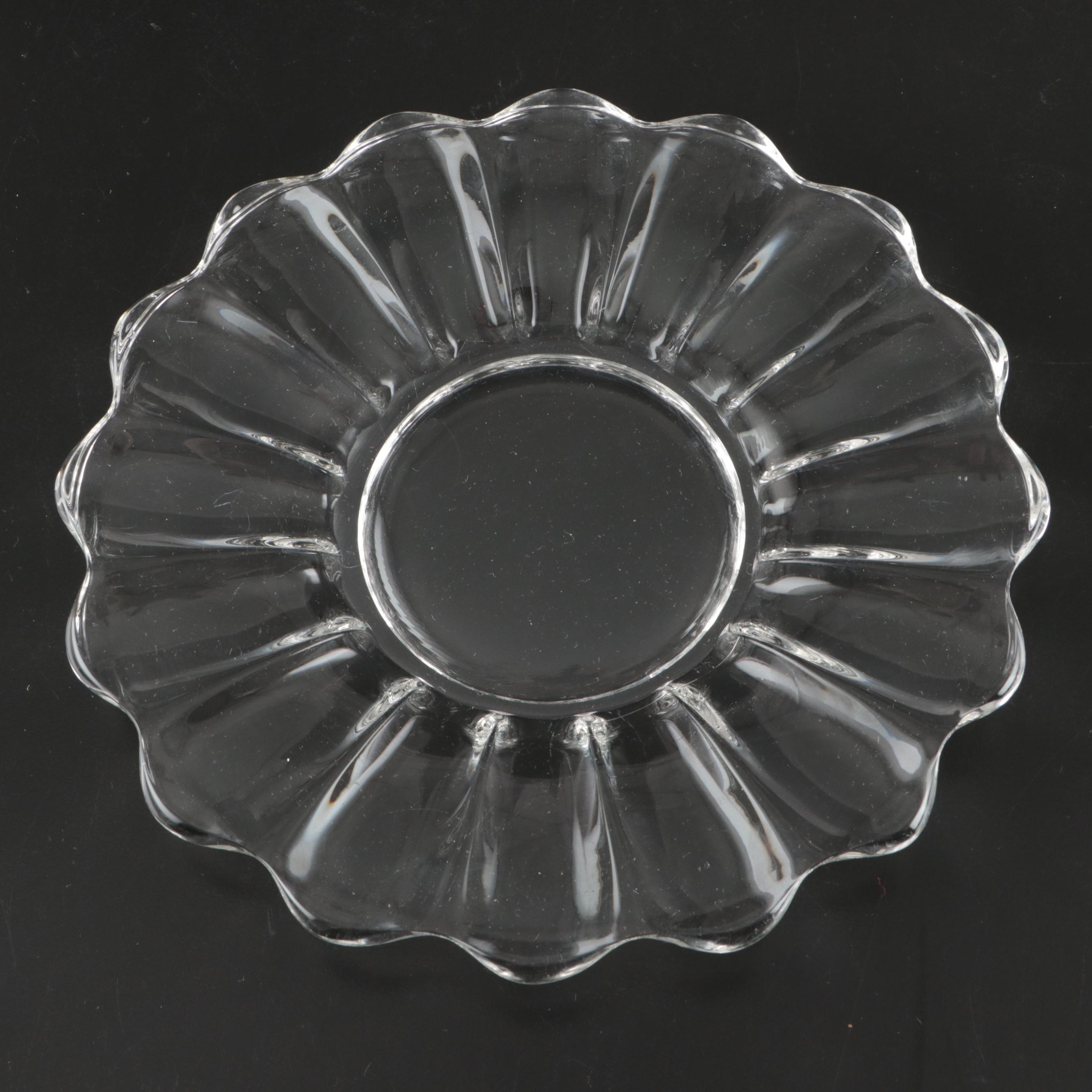 Imperial Glass "Candlewick" and Homestead Wheat Pattern Plates & Teacups