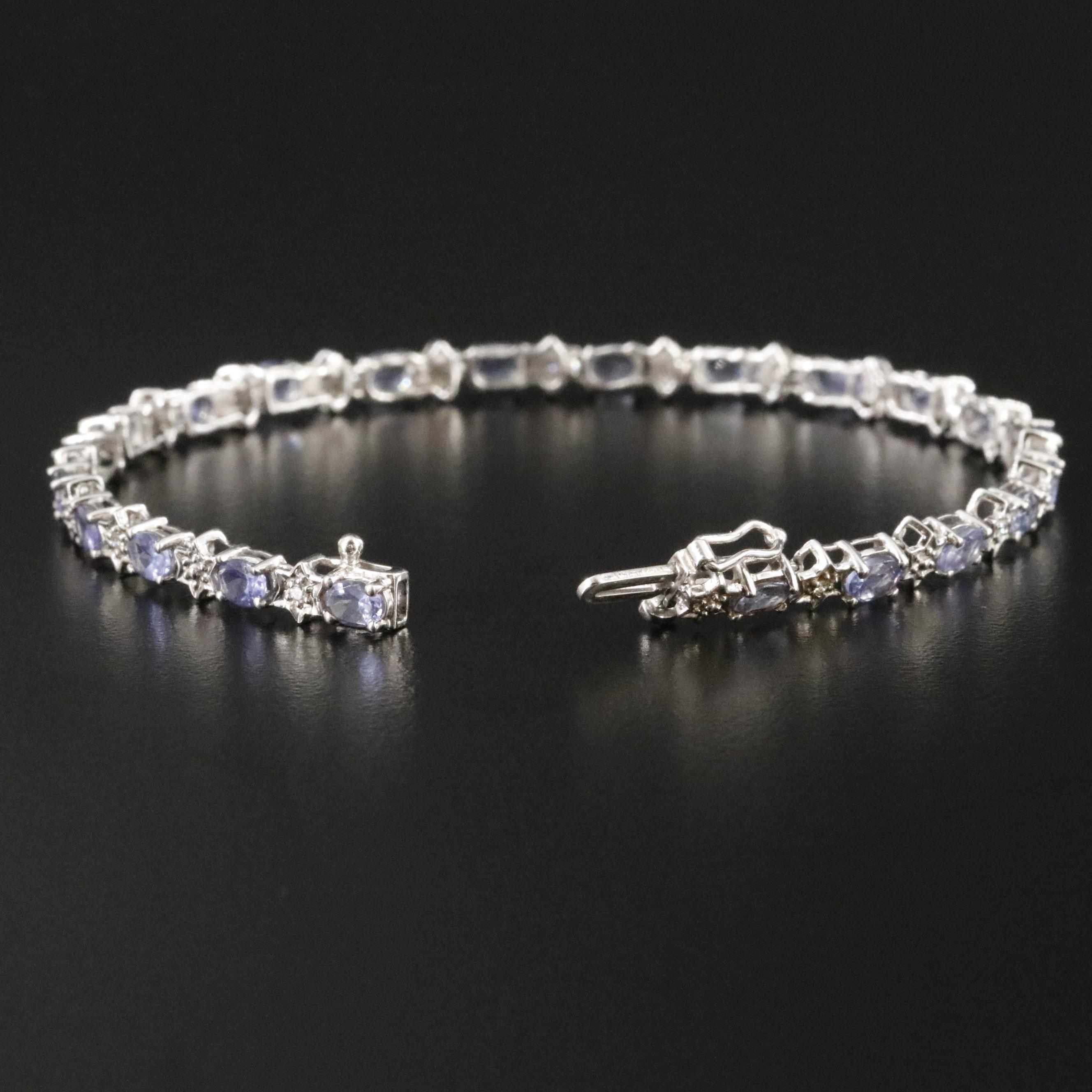 14K Tanzanite and Diamond Bracelet
