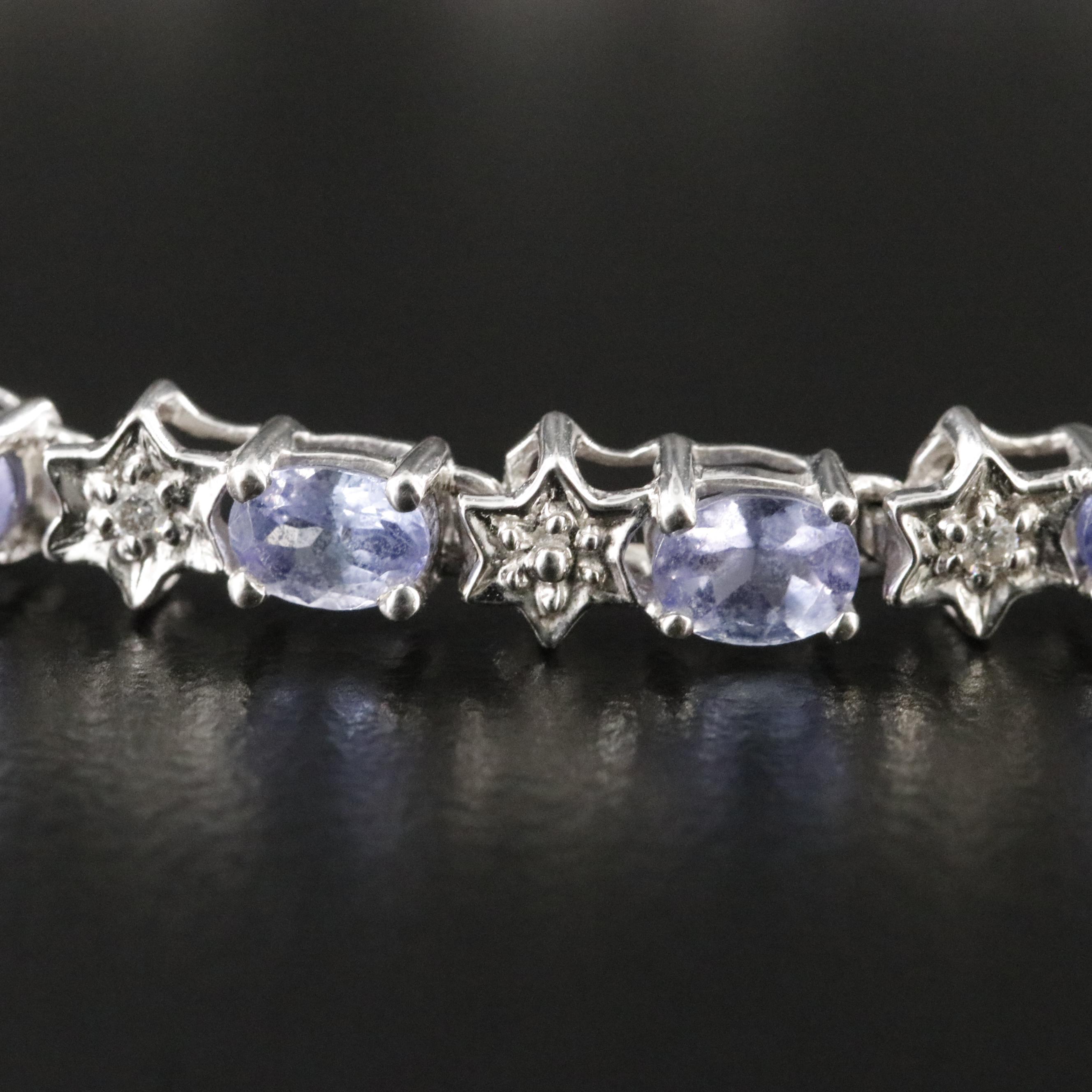 14K Tanzanite and Diamond Bracelet