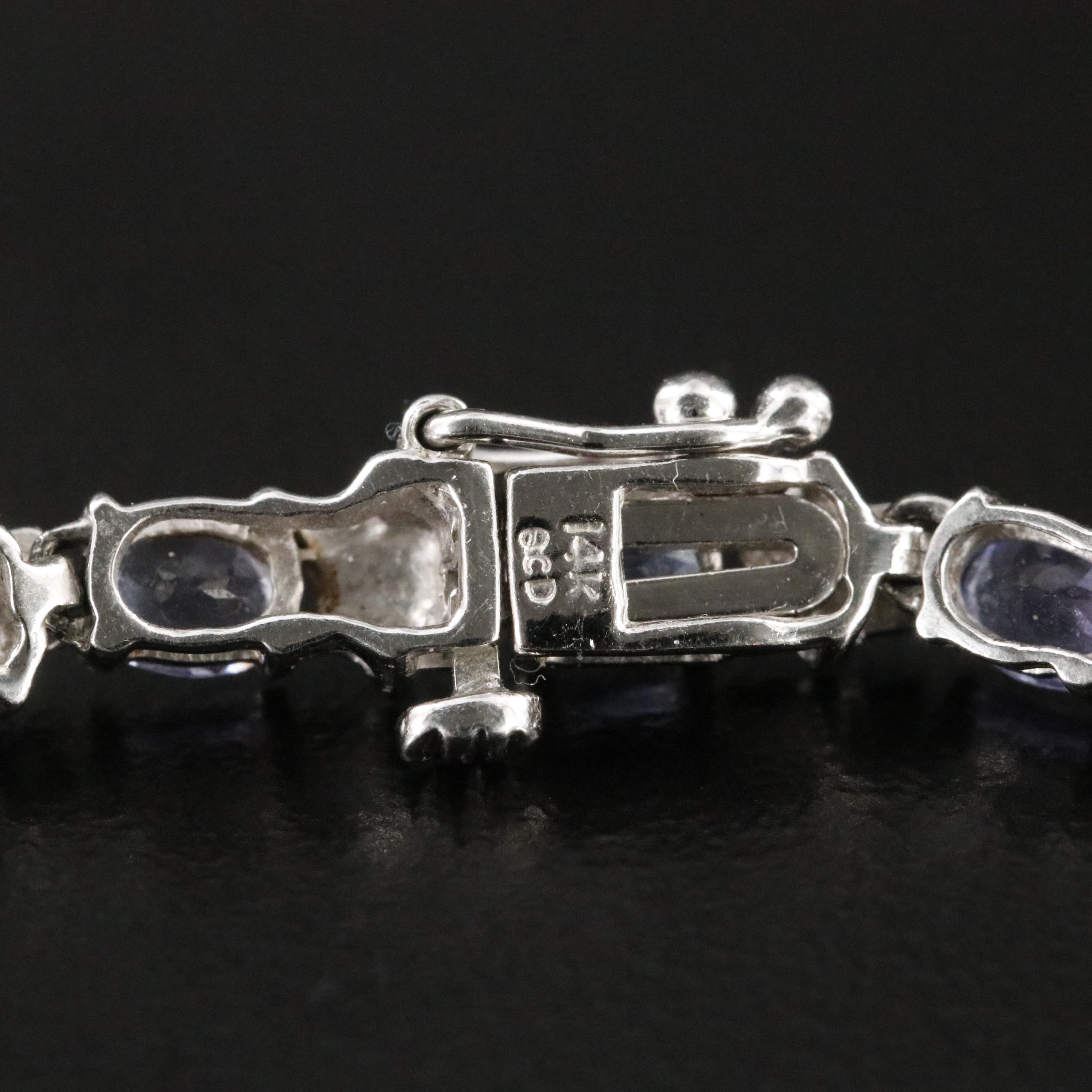 14K Tanzanite and Diamond Bracelet