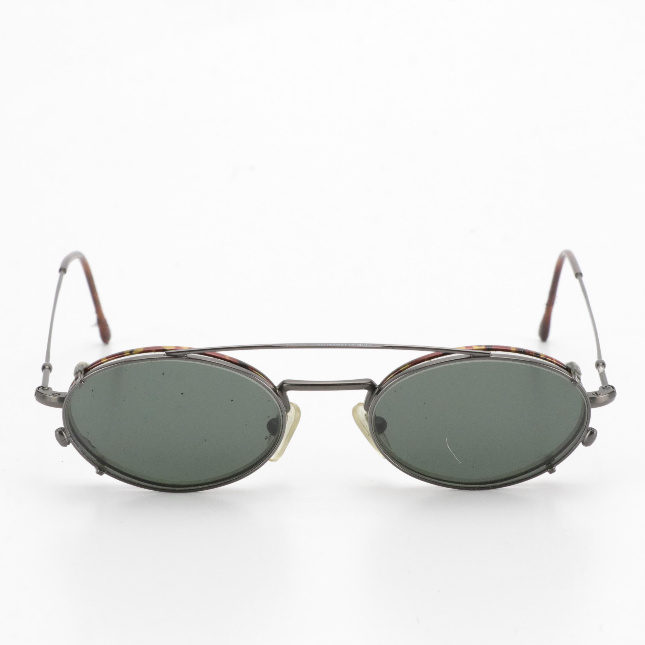 Persol Meflecto Rx Sunglasses and Giorgio Armani Rx Eyeglasses/Sunglass Clip-Ons