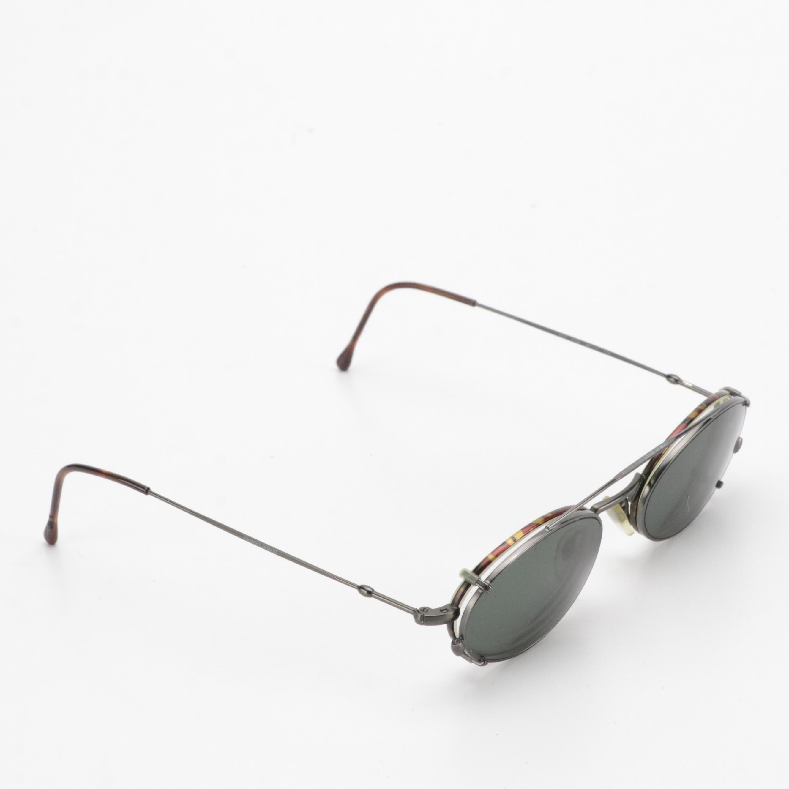 Persol Meflecto Rx Sunglasses and Giorgio Armani Rx Eyeglasses/Sunglass Clip-Ons