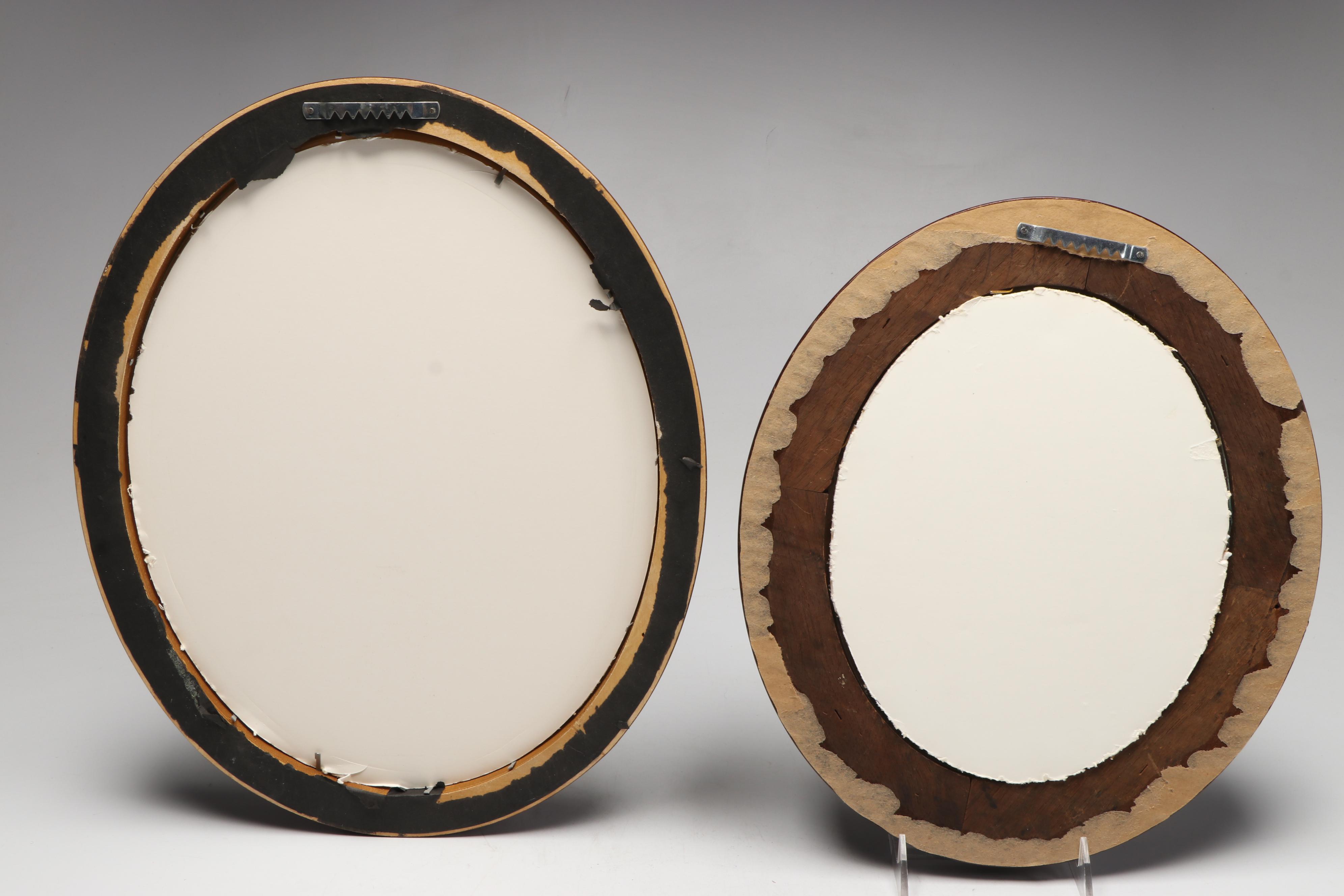 Wooden Parcel Gilt Oval Picture Frames