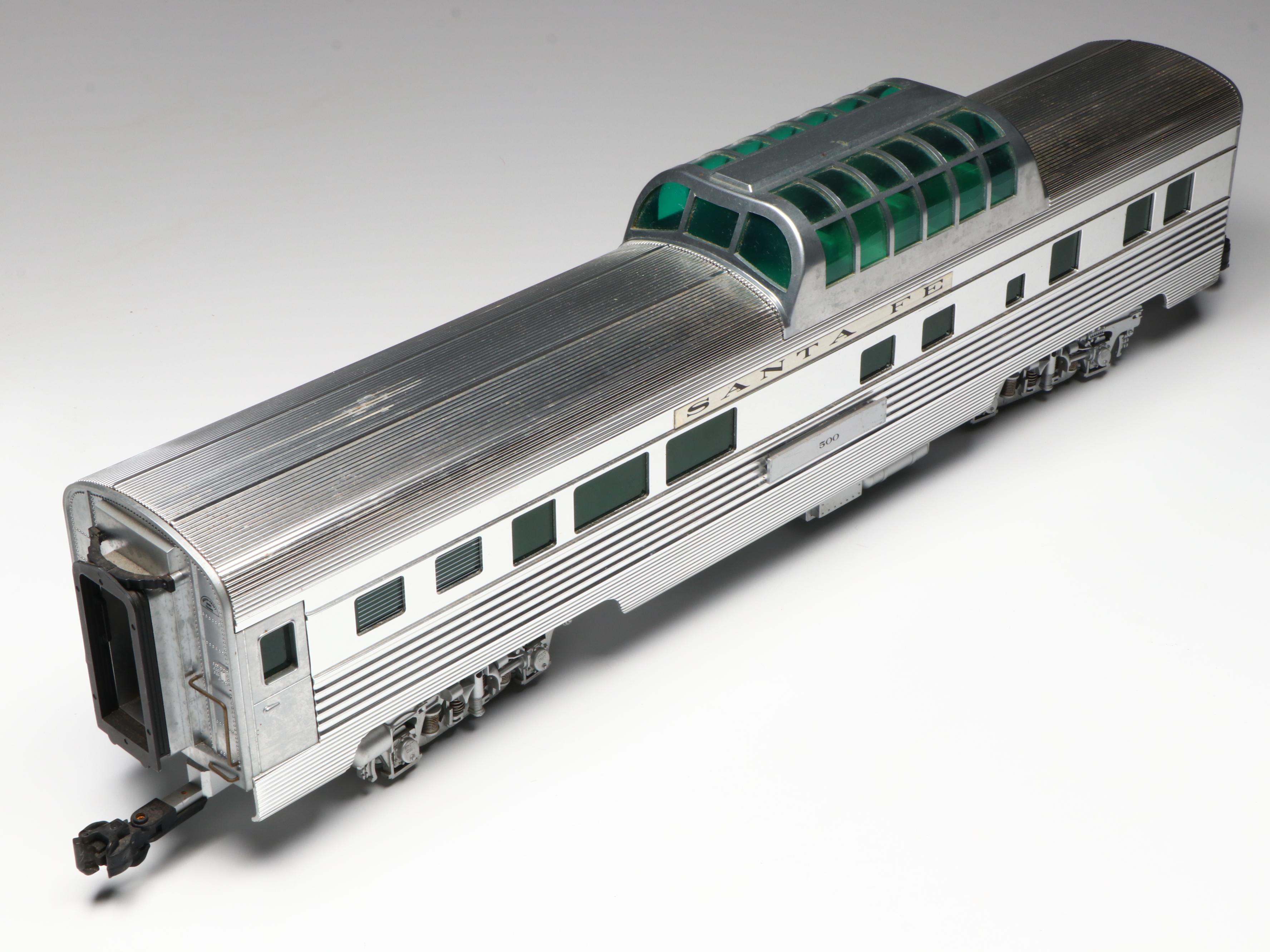 Aristo-Craft G Scale Santa Fe Observation and Passenger Cars