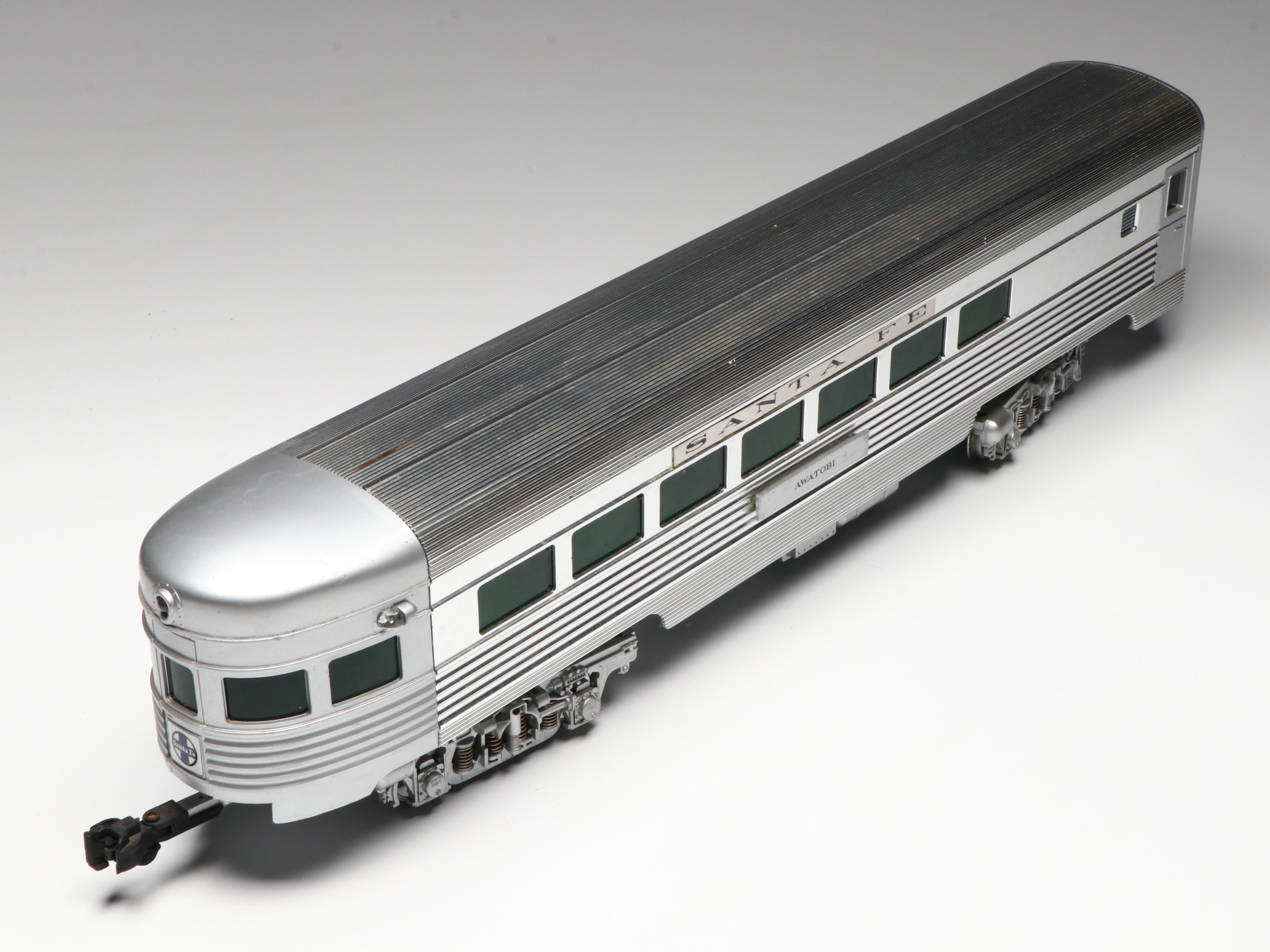 Aristo-Craft G Scale Santa Fe Observation and Passenger Cars