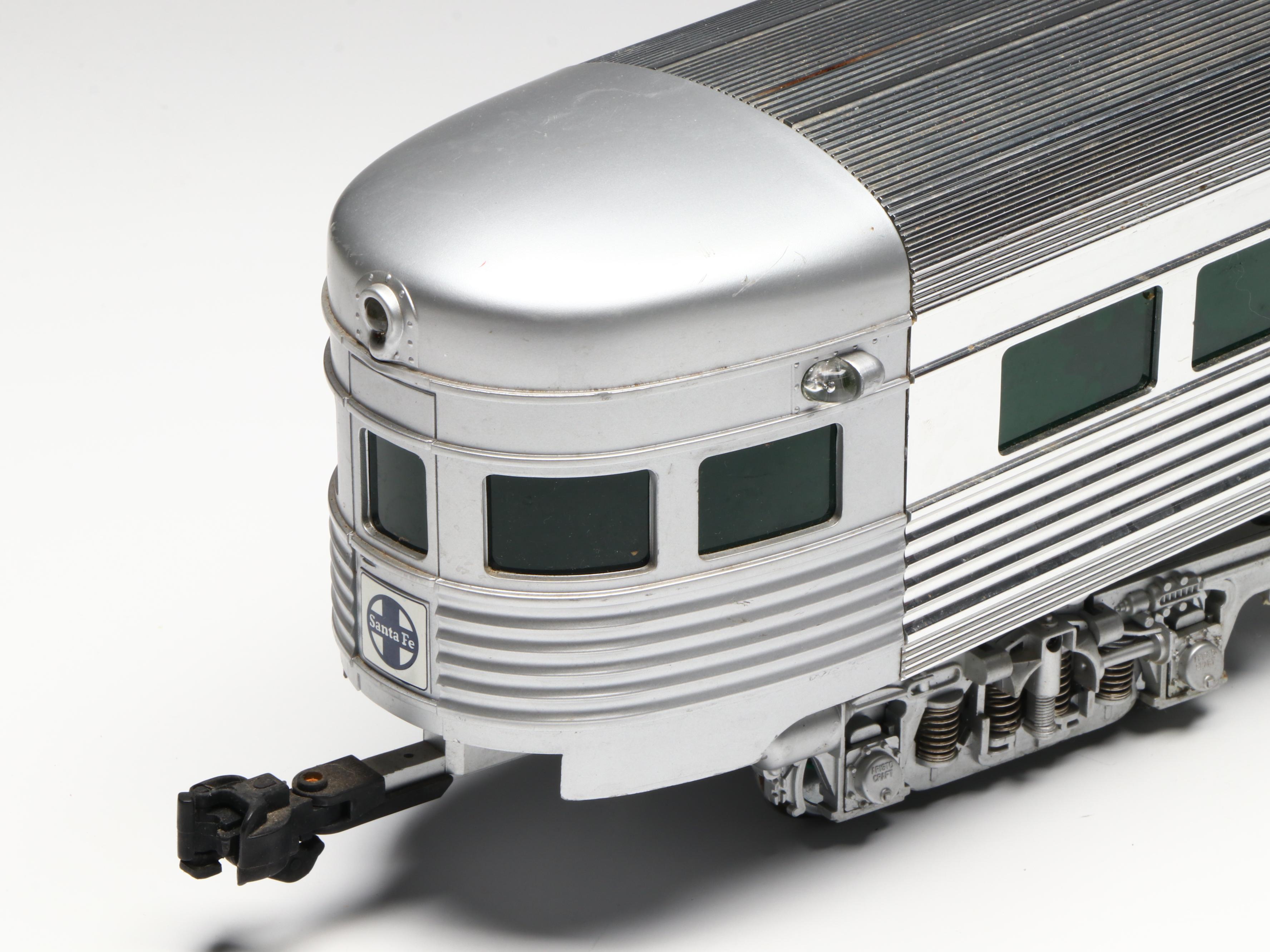 Aristo-Craft G Scale Santa Fe Observation and Passenger Cars