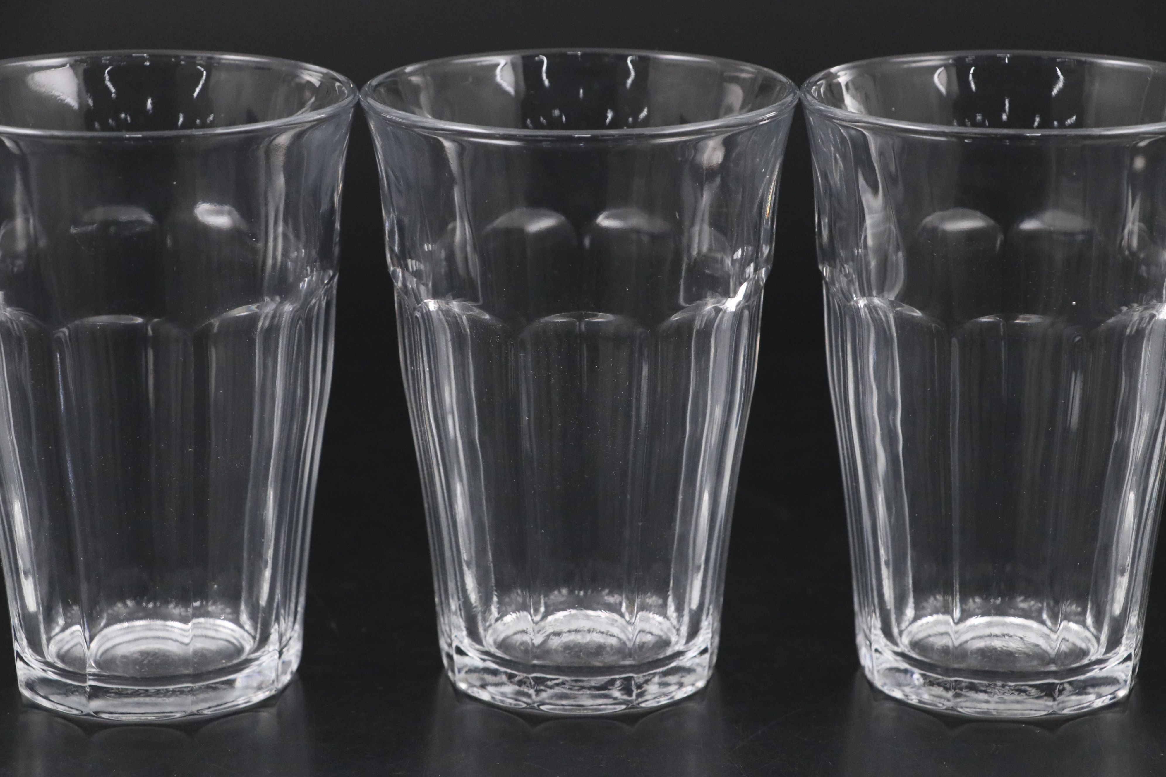 French Duralex "Picardie" Glass Tumblers