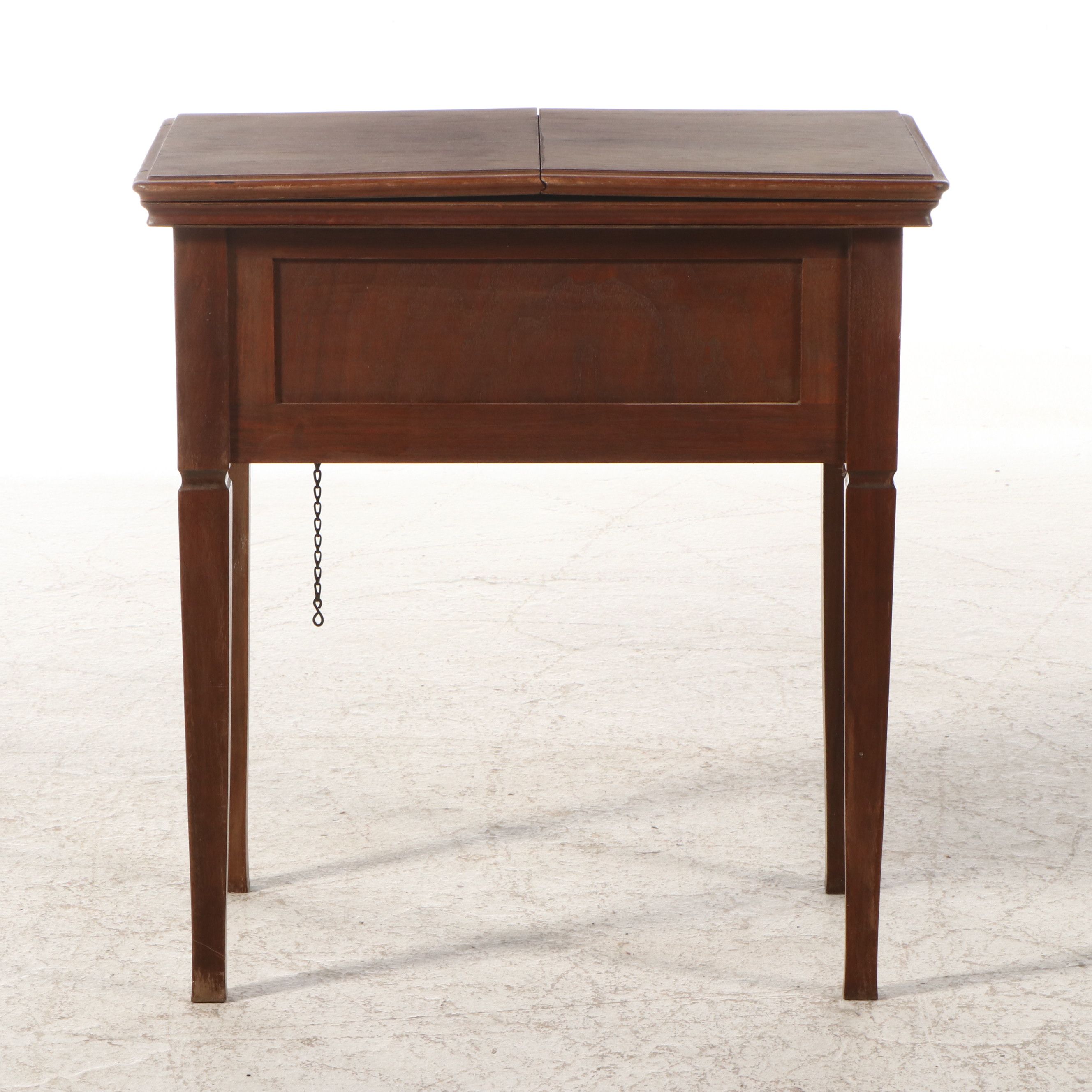 Edwardian Walnut Finish Style Metamorphic Small Writing Desk, Early 20th Century