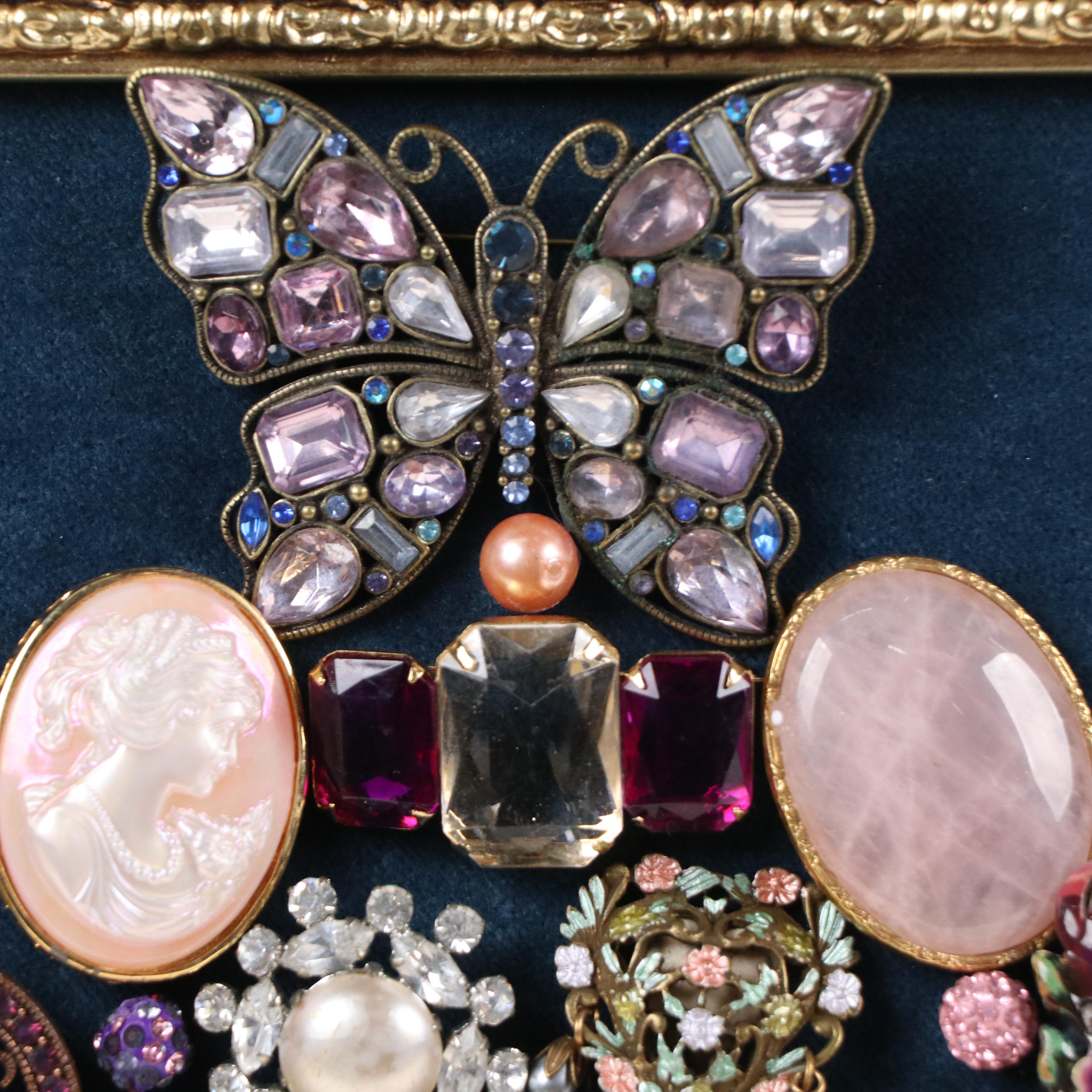 Karen Pagán Repurposed Jewelry Art Collage of Tree, 2025