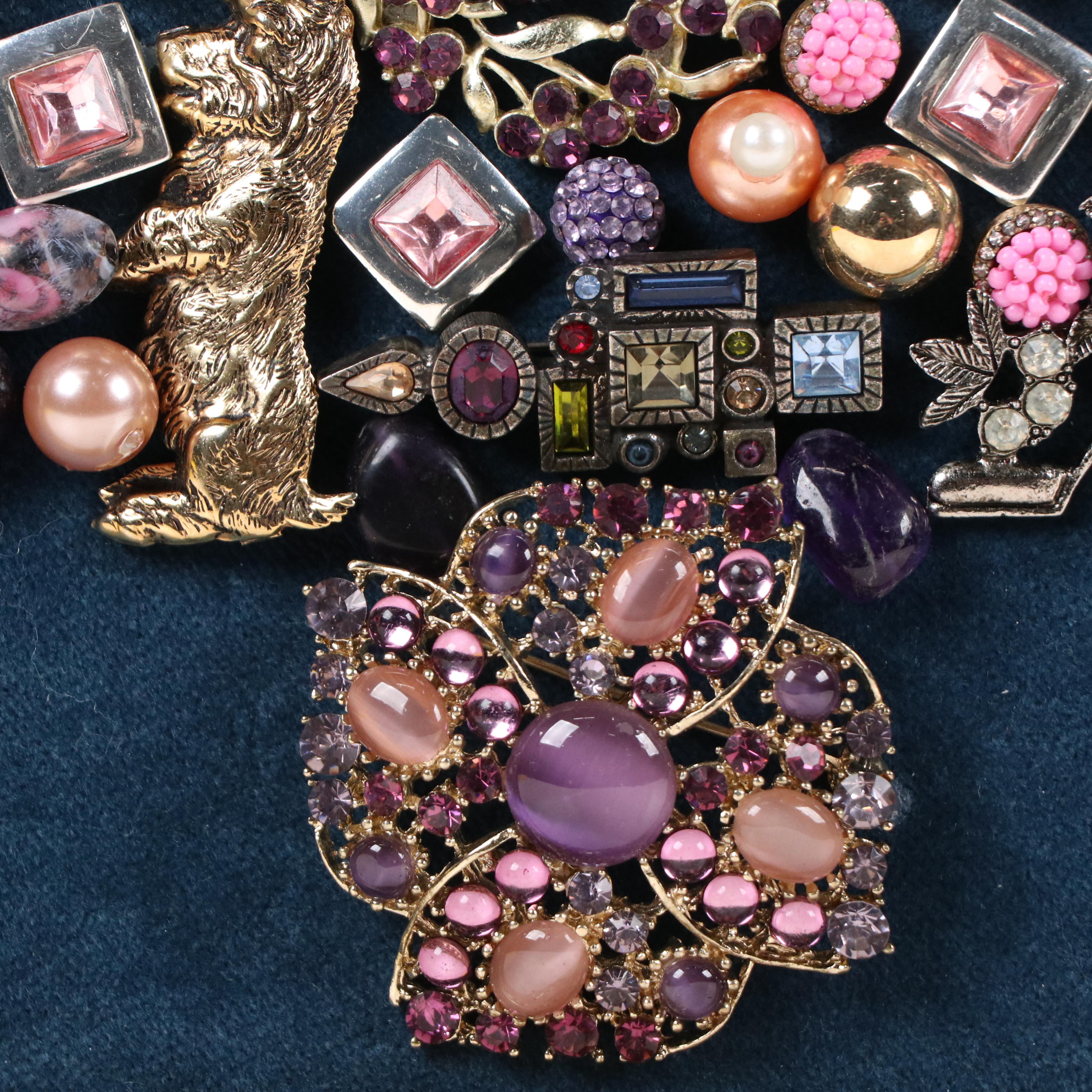 Karen Pagán Repurposed Jewelry Art Collage of Tree, 2025