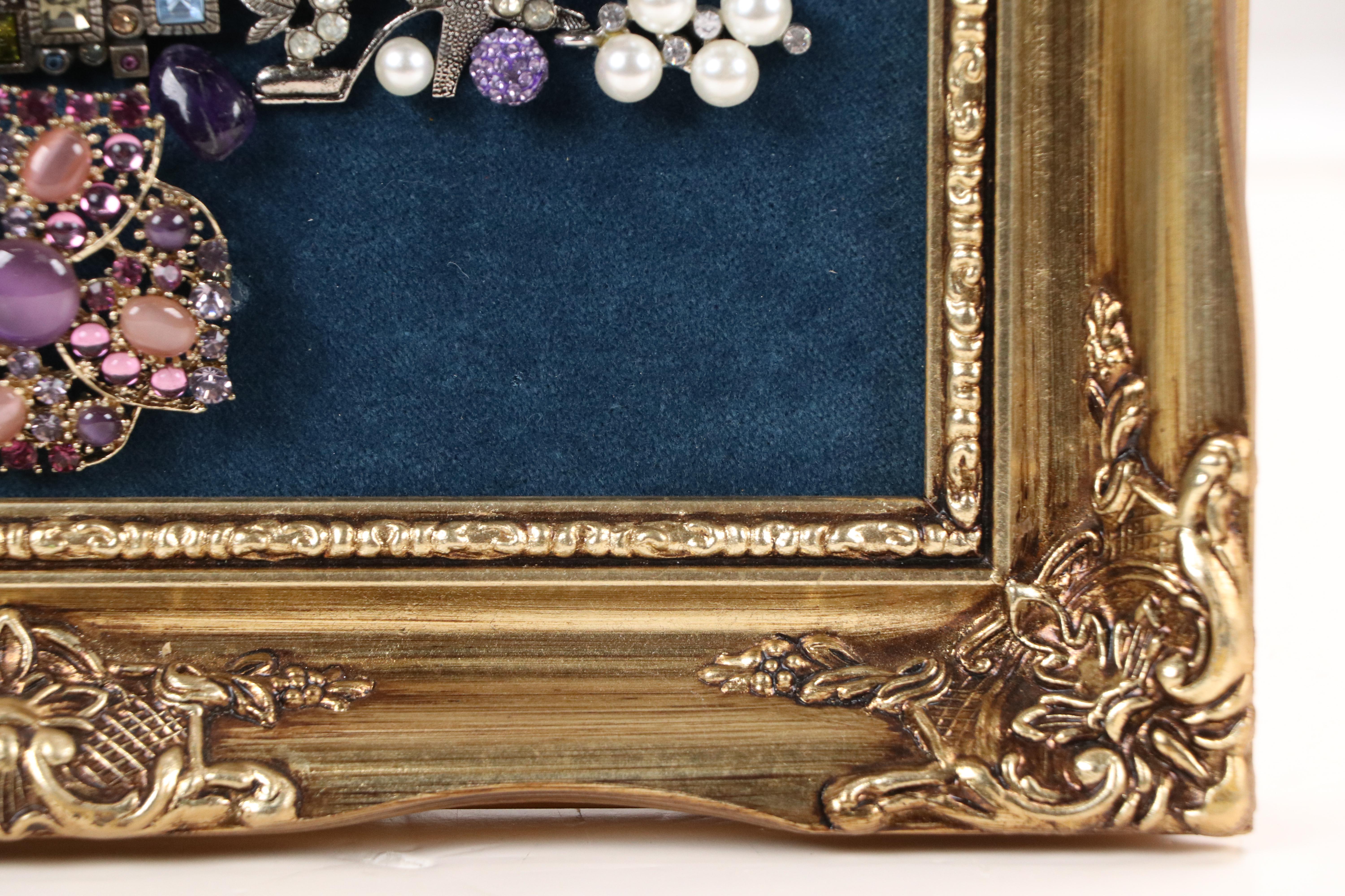 Karen Pagán Repurposed Jewelry Art Collage of Tree, 2025