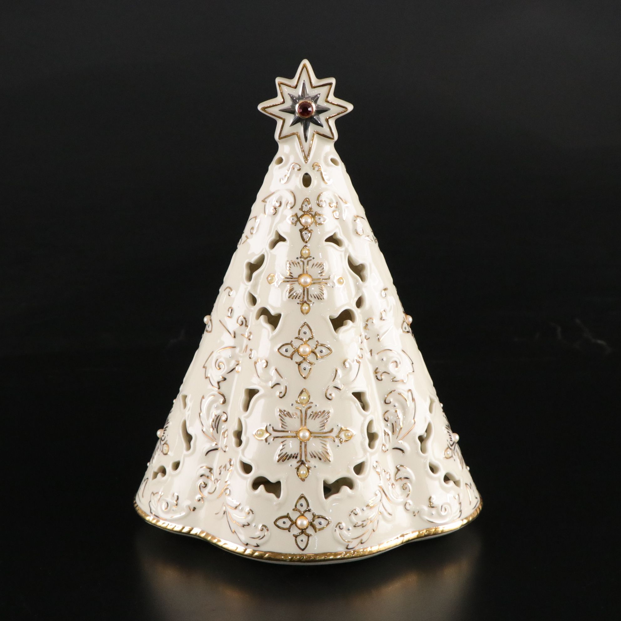 Lenox "Florentine & Pearl" Jeweled Musical Light-Up Tree
