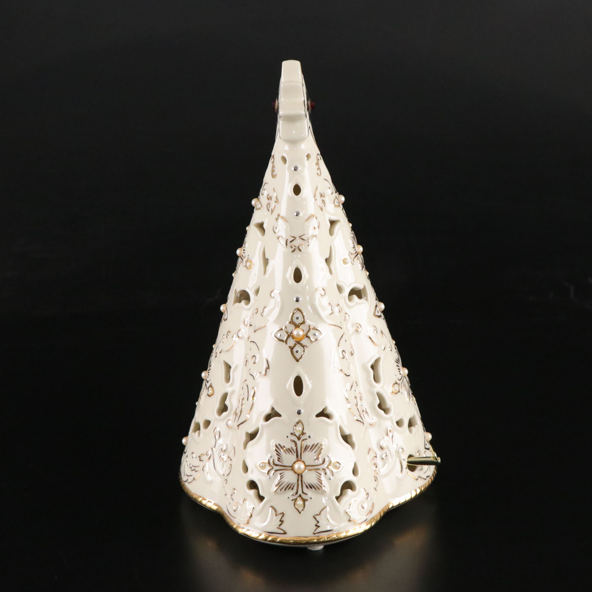Lenox "Florentine & Pearl" Jeweled Musical Light-Up Tree