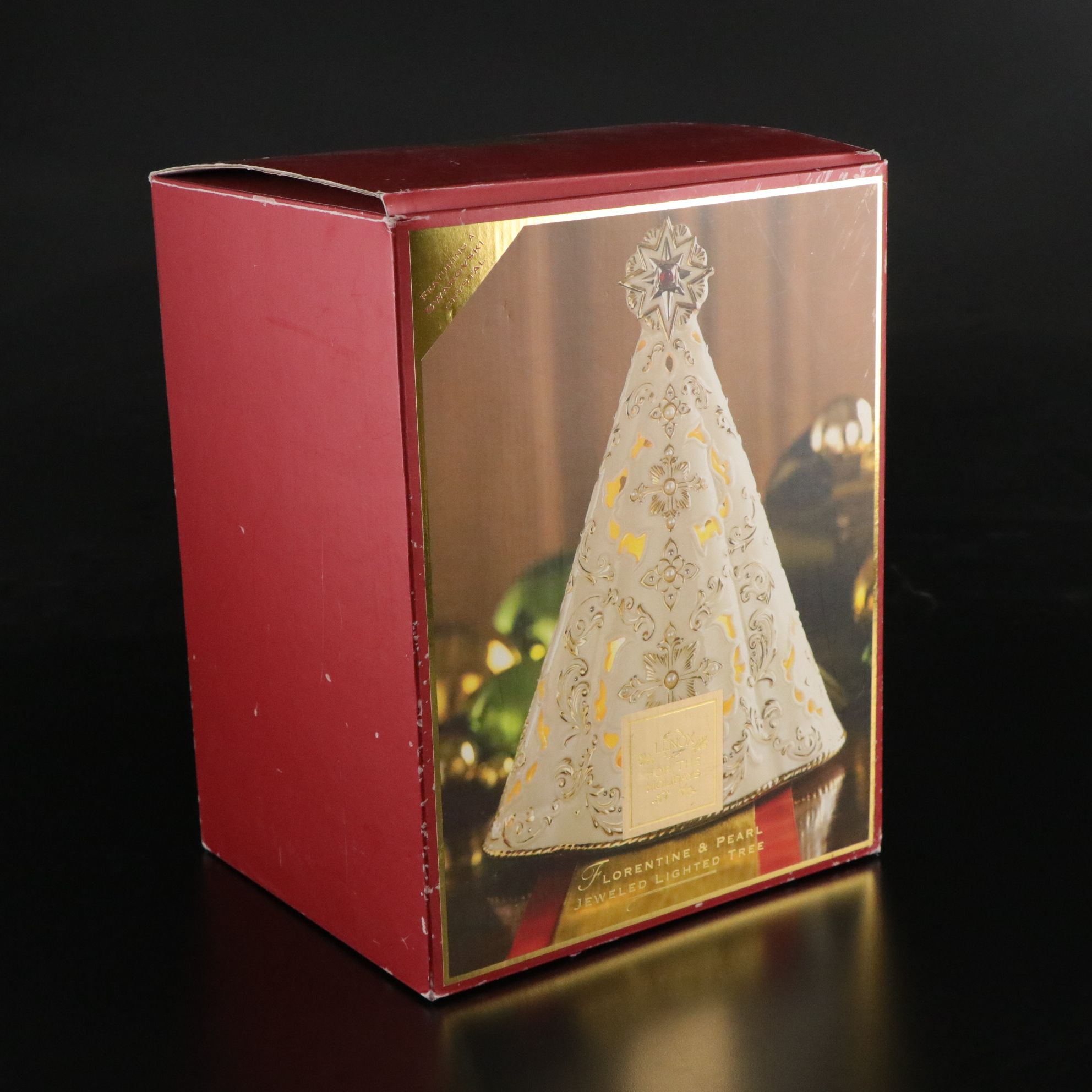 Lenox "Florentine & Pearl" Jeweled Musical Light-Up Tree
