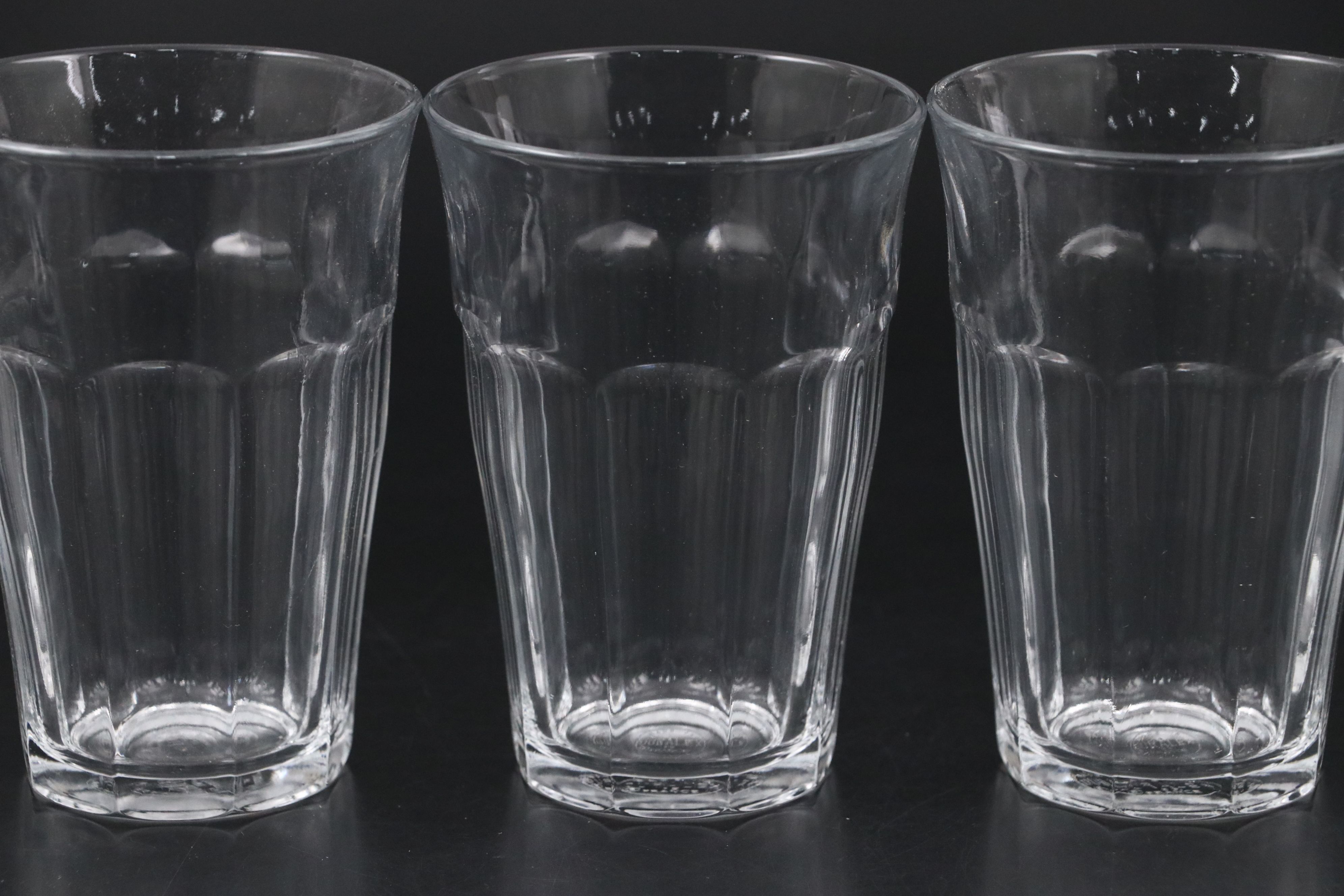 French Duralex "Picardie" Glass Tumblers