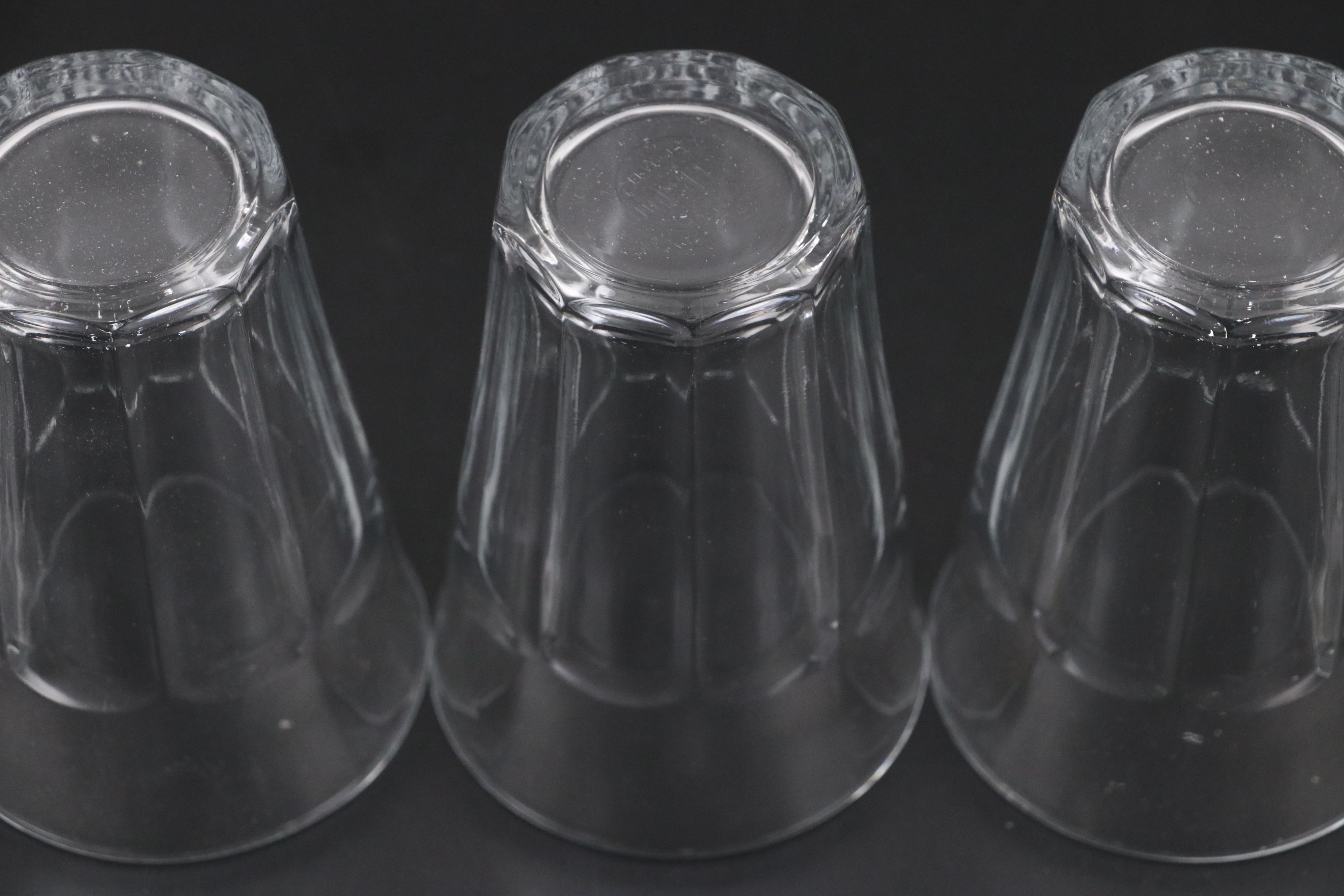 French Duralex "Picardie" Glass Tumblers