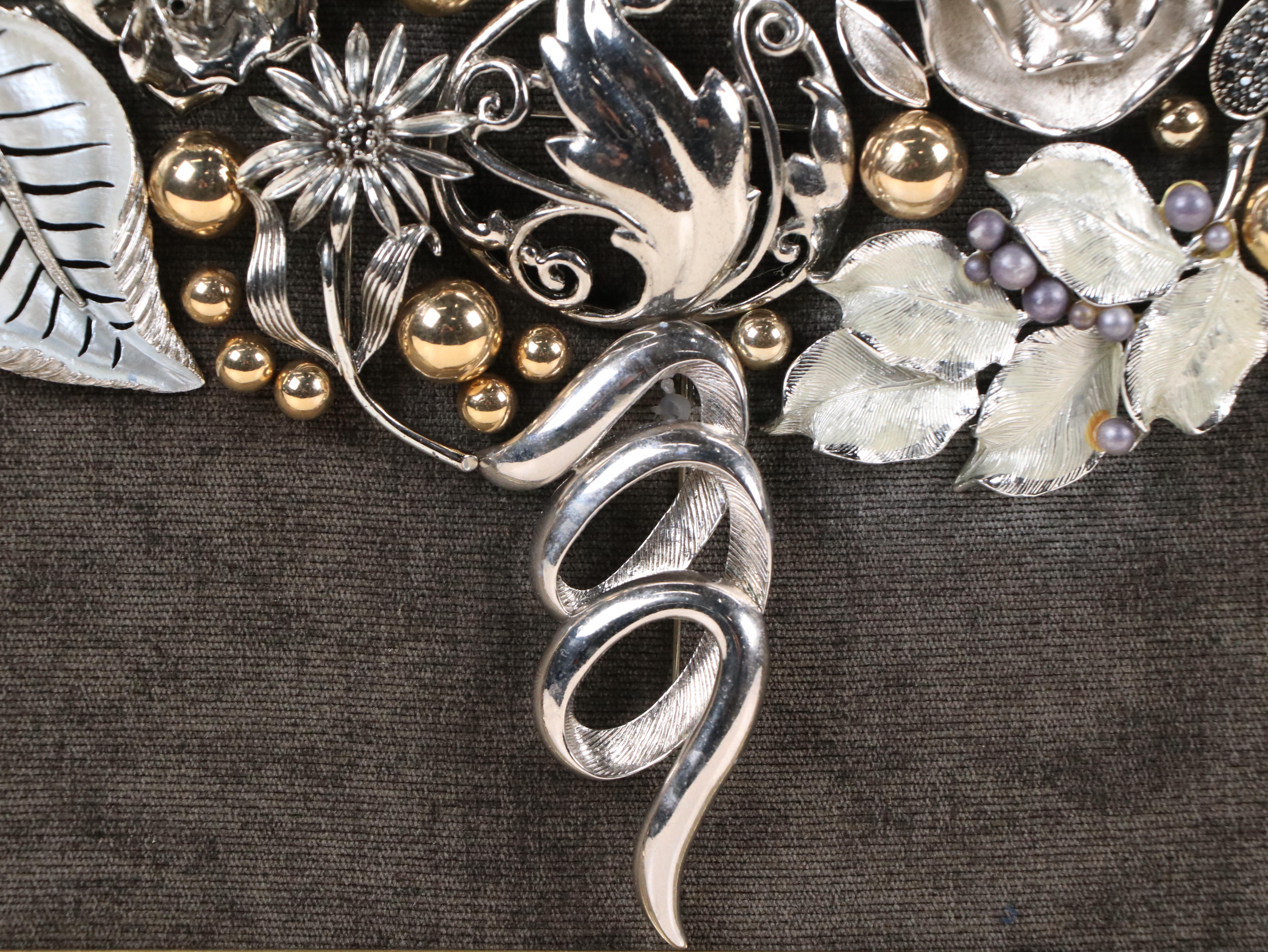 Karen Pagán Repurposed Jewelry Art Collage of Tree, 2025