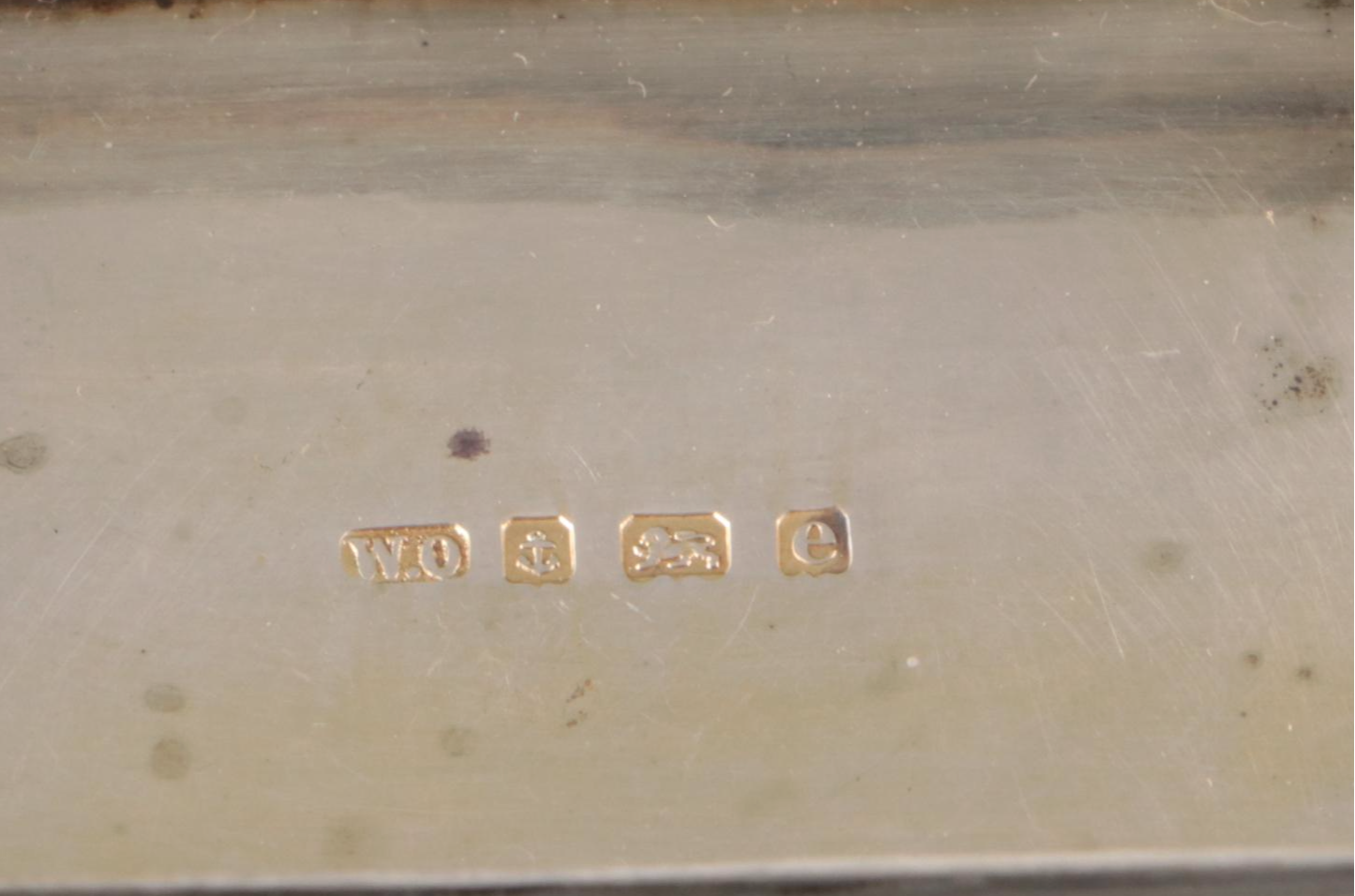 William Oliver Chased Sterling Snuffbox with Battin & Co. Sterling Match Safe