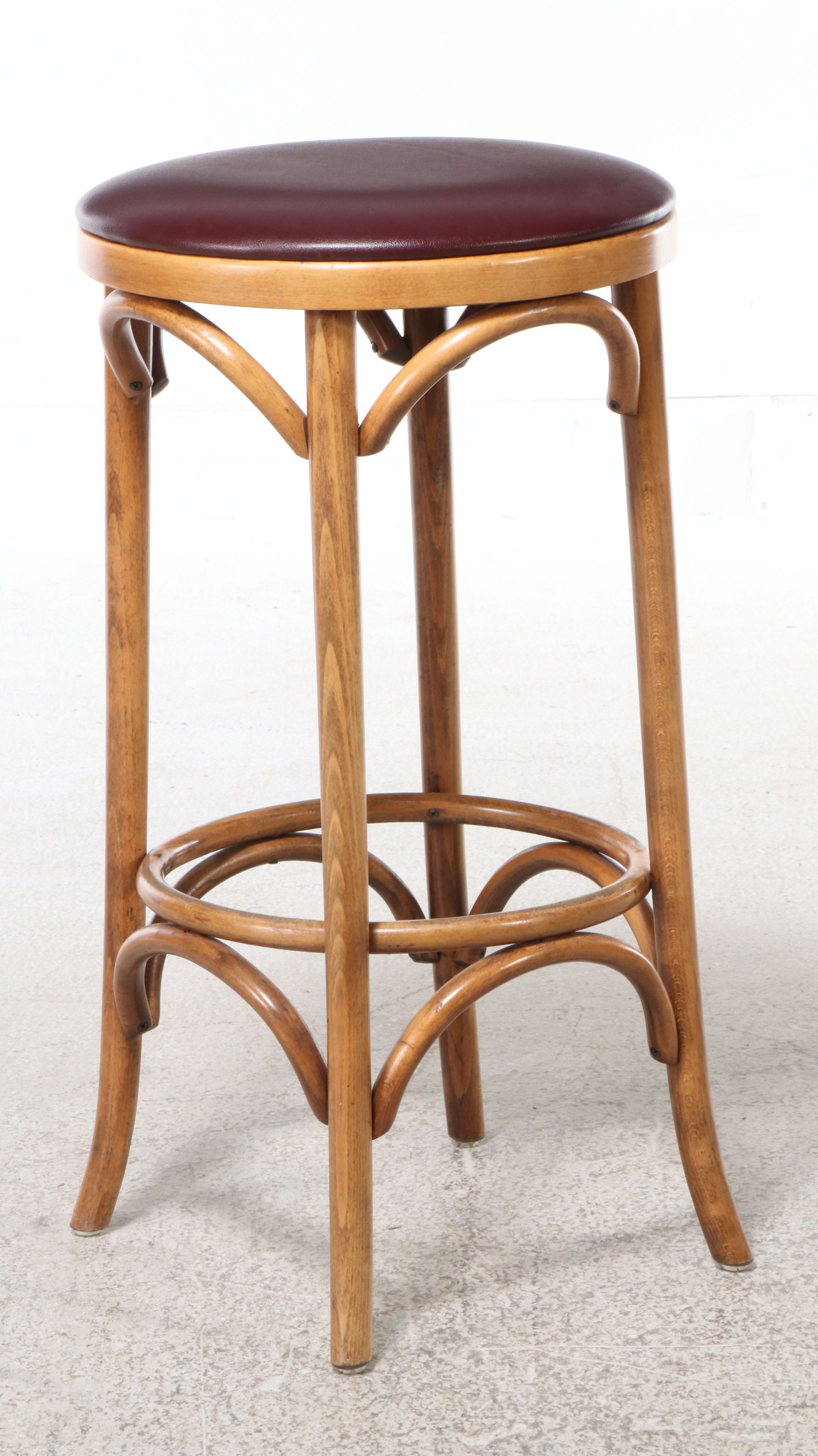 M. Deitz and Sons Bar Height Table with Beech Bentwood Barstools