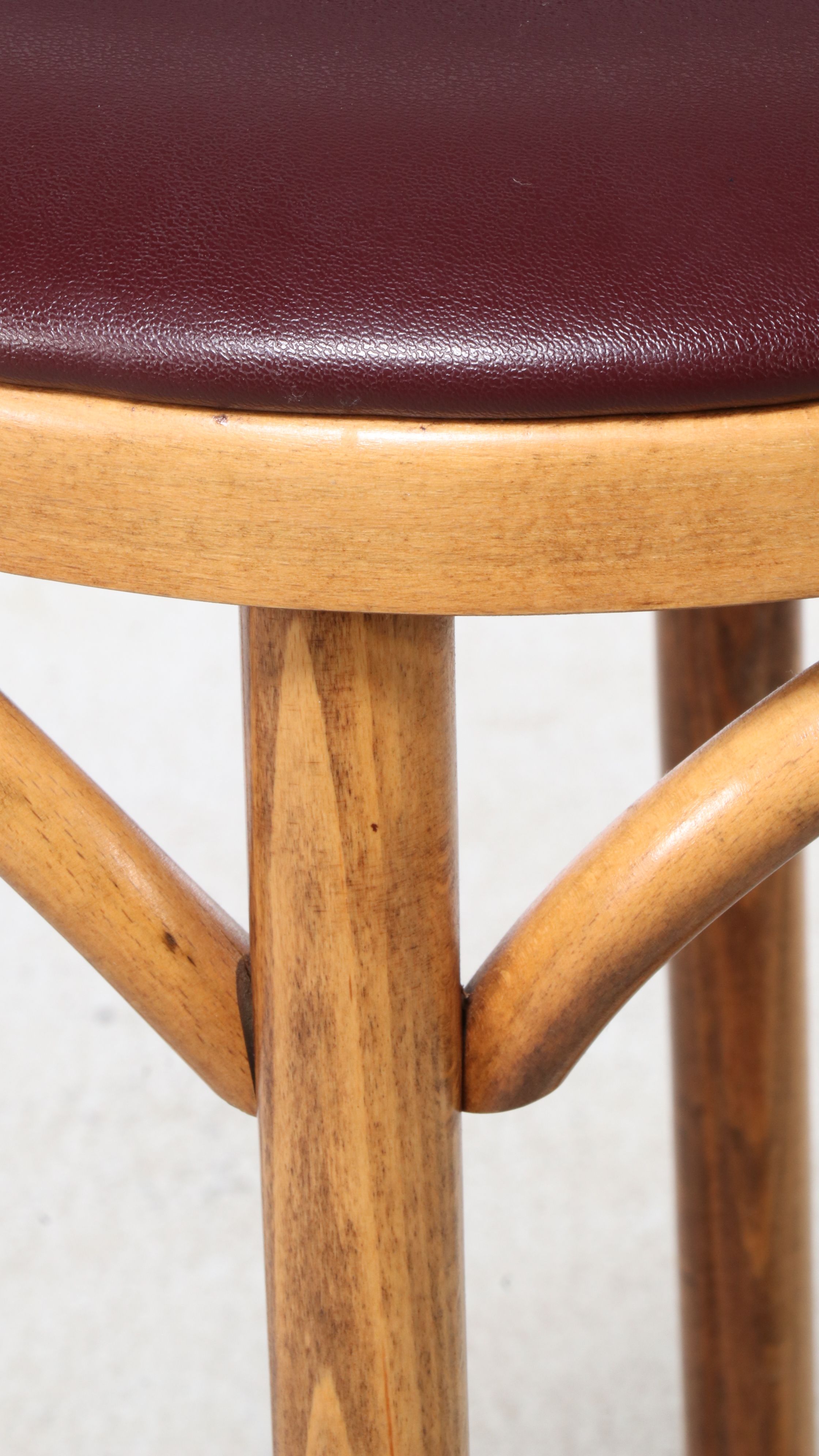 M. Deitz and Sons Bar Height Table with Beech Bentwood Barstools