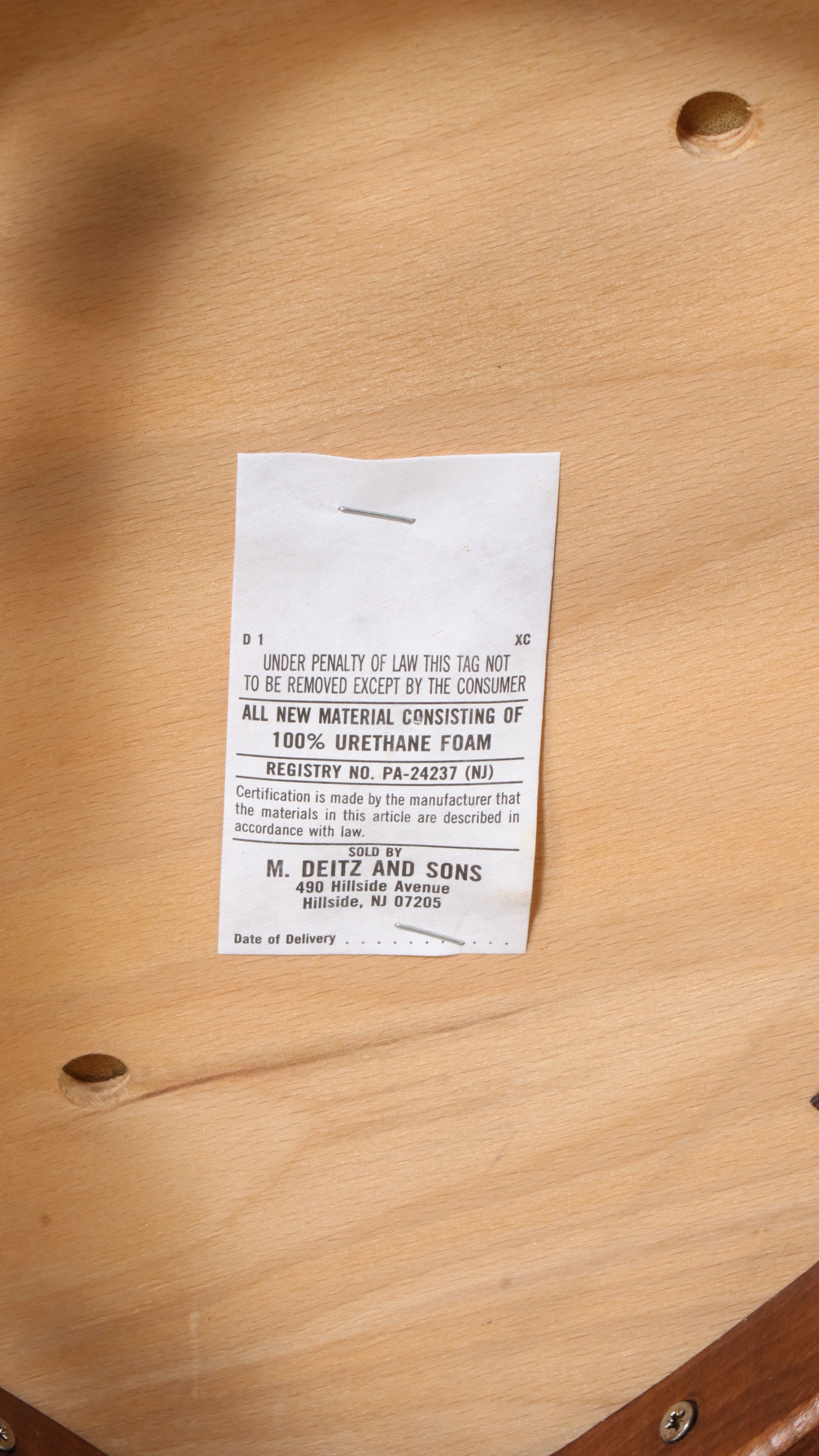 M. Deitz and Sons Bar Height Table with Beech Bentwood Barstools