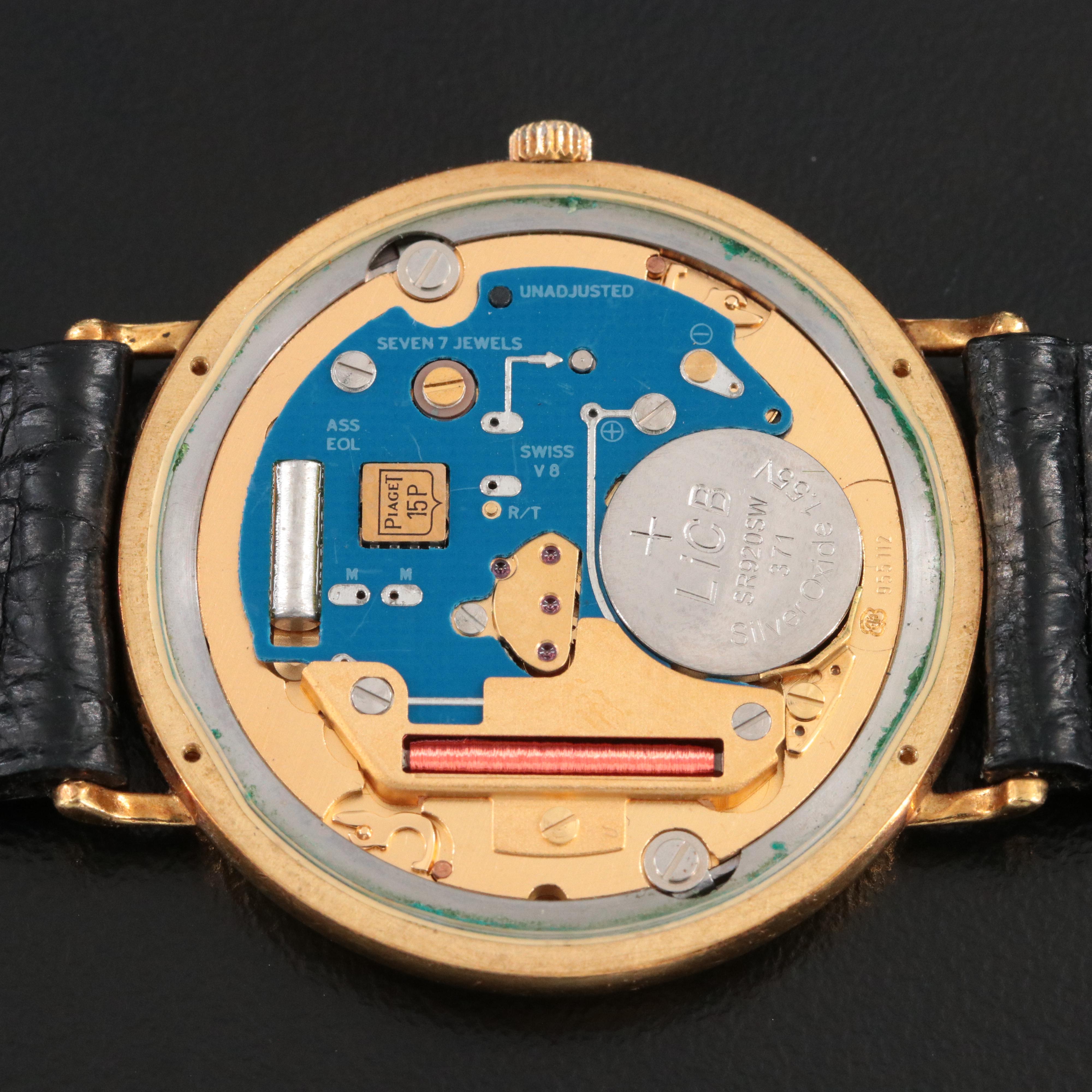 18K Piaget Calendar Quartz Watch