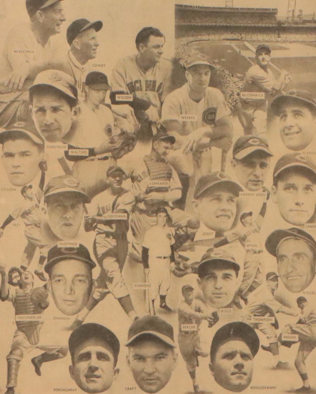 The Cincinnati Post Halftone Print "1939 Reds," 1939