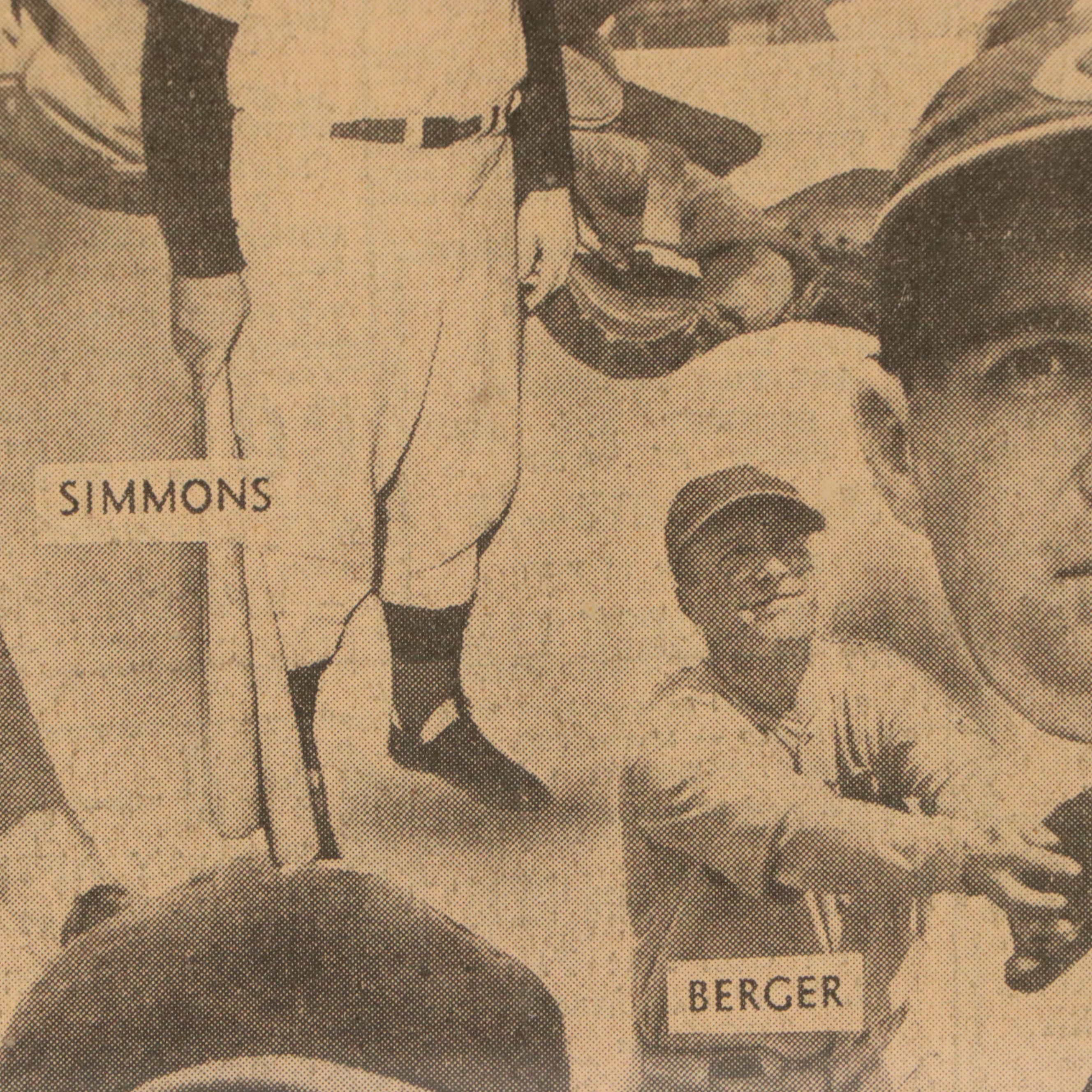 The Cincinnati Post Halftone Print "1939 Reds," 1939