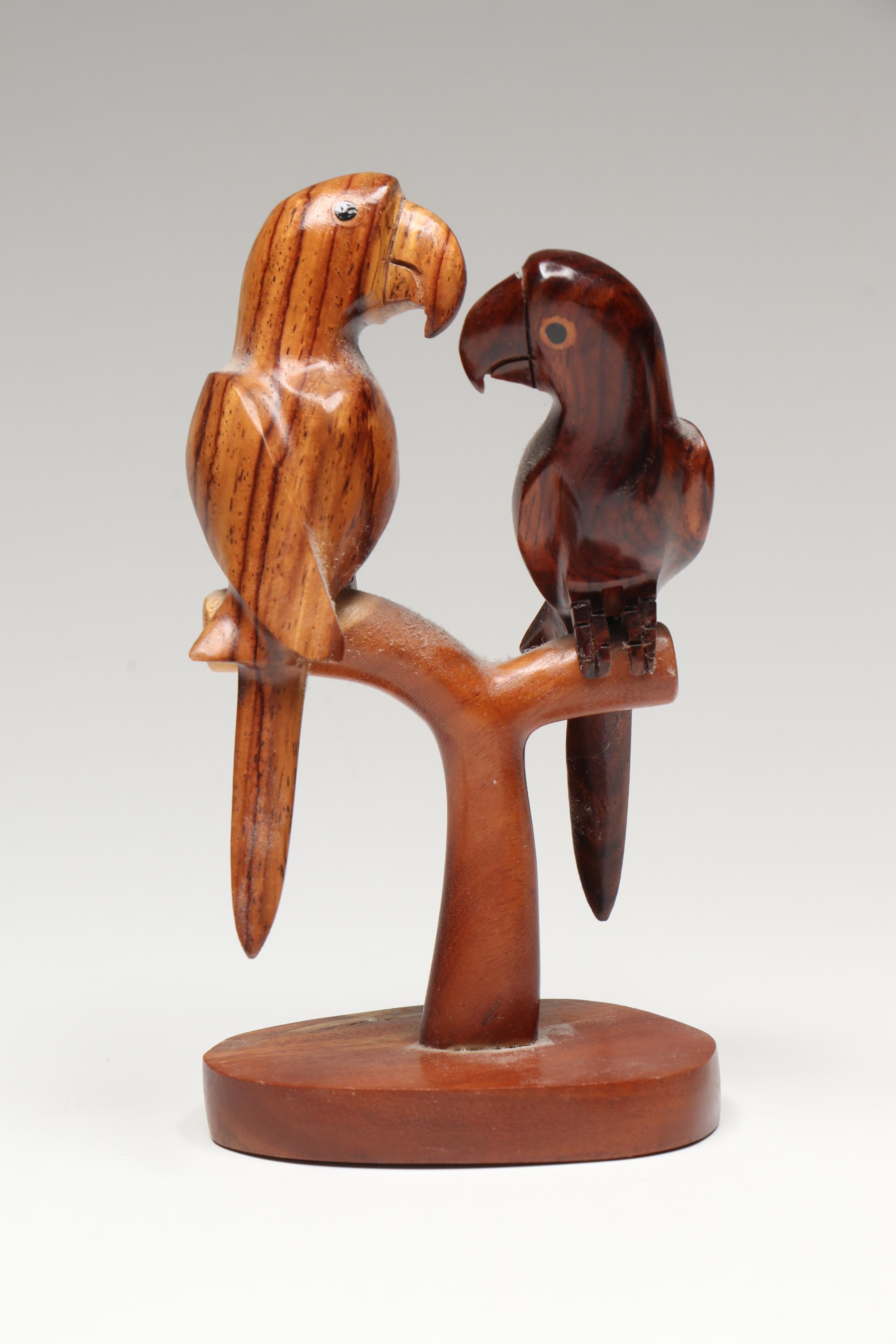 Carved Wooden Heart Box, Wooden Turtle Figurine, and More Wooden Décor