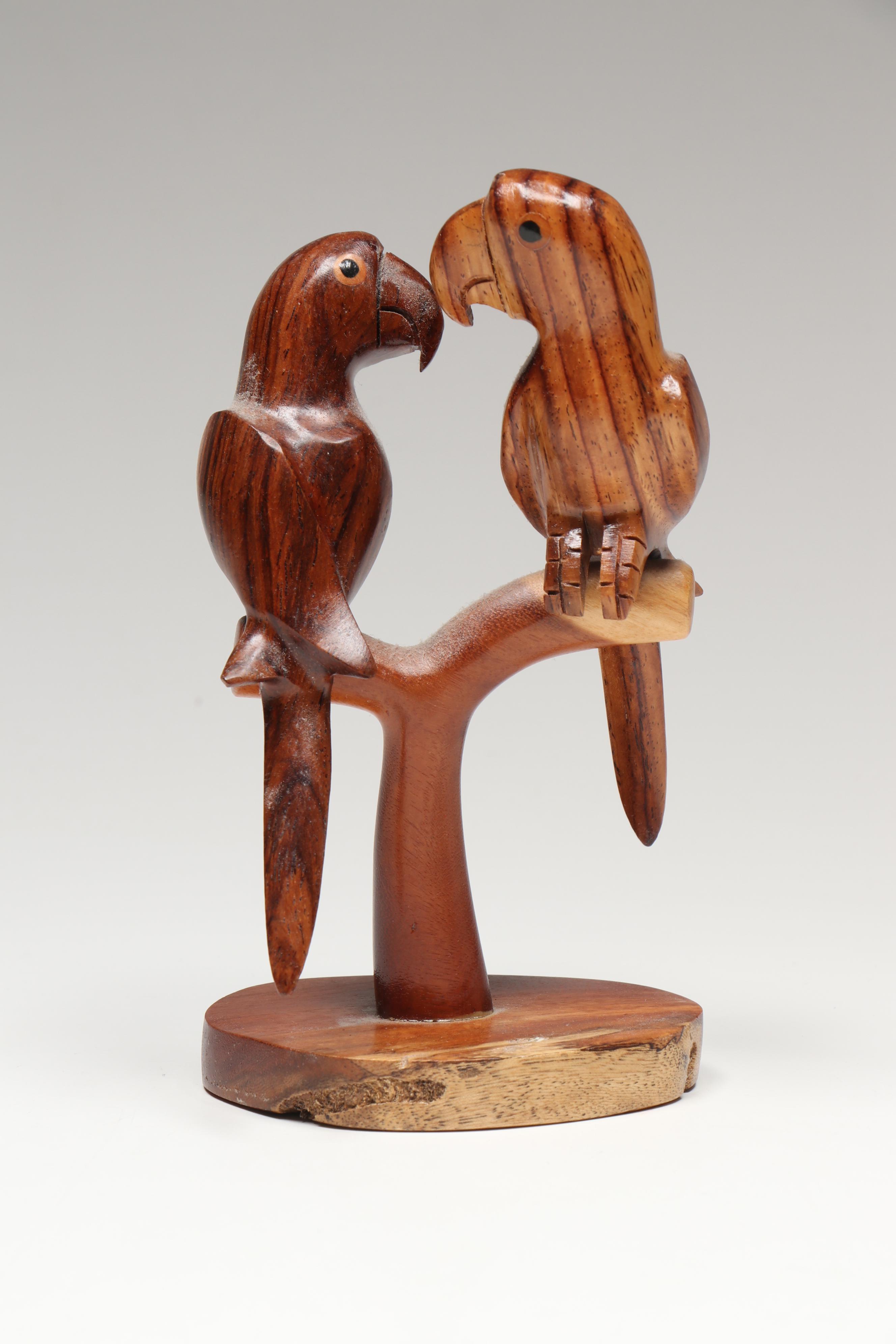 Carved Wooden Heart Box, Wooden Turtle Figurine, and More Wooden Décor