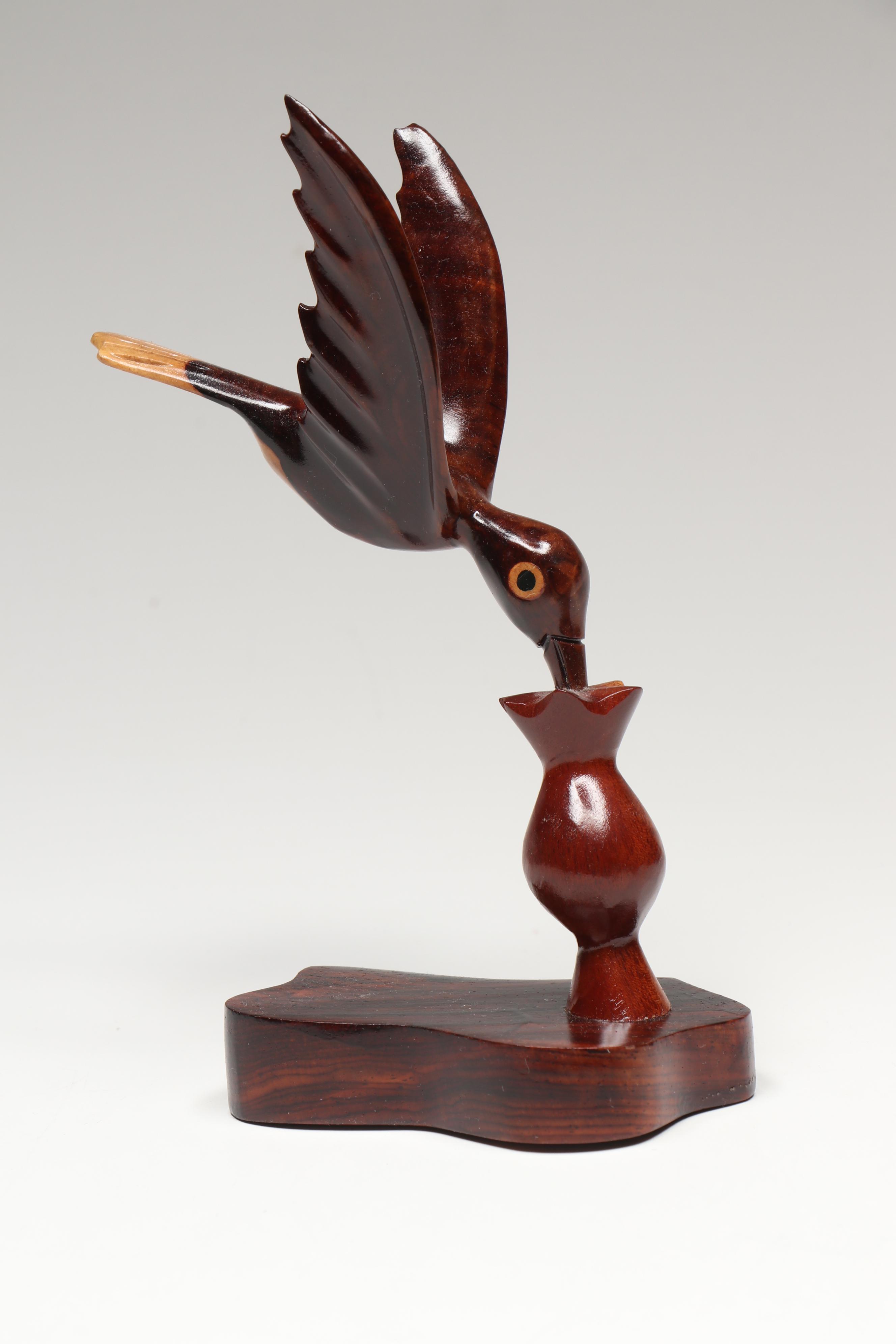 Carved Wooden Heart Box, Wooden Turtle Figurine, and More Wooden Décor