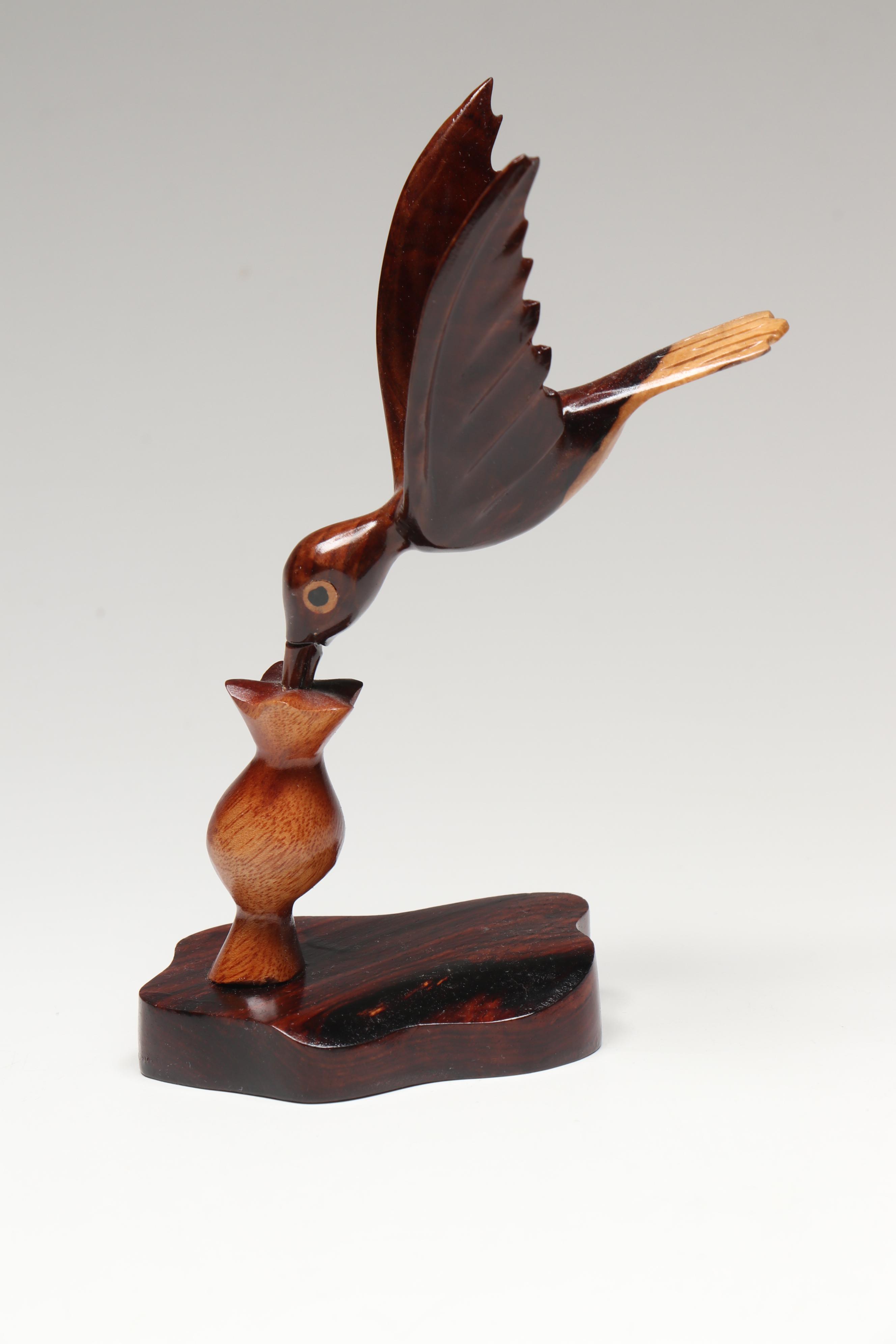 Carved Wooden Heart Box, Wooden Turtle Figurine, and More Wooden Décor