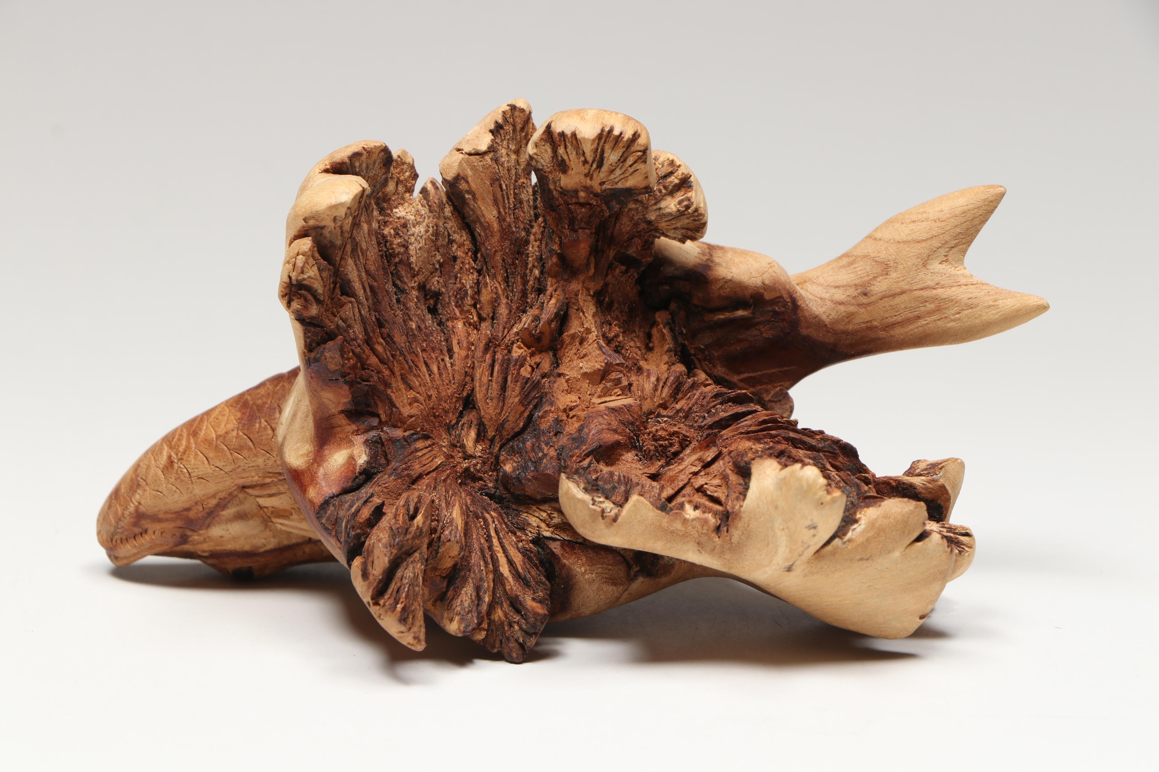 Carved Wooden Heart Box, Wooden Turtle Figurine, and More Wooden Décor