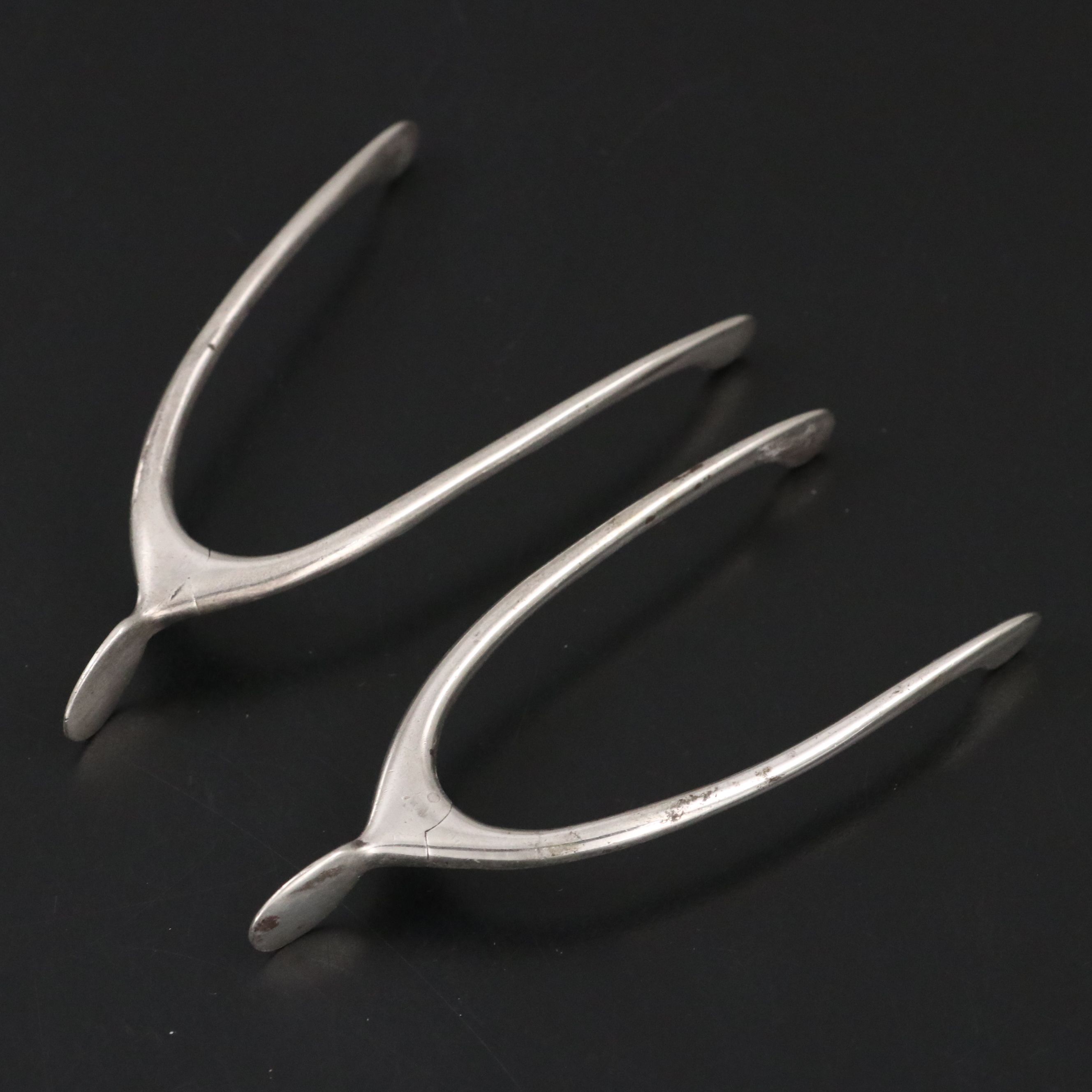 Pair of Gorham Sterling Silver Wishbone Sugar Cube Tongs, 20th Century