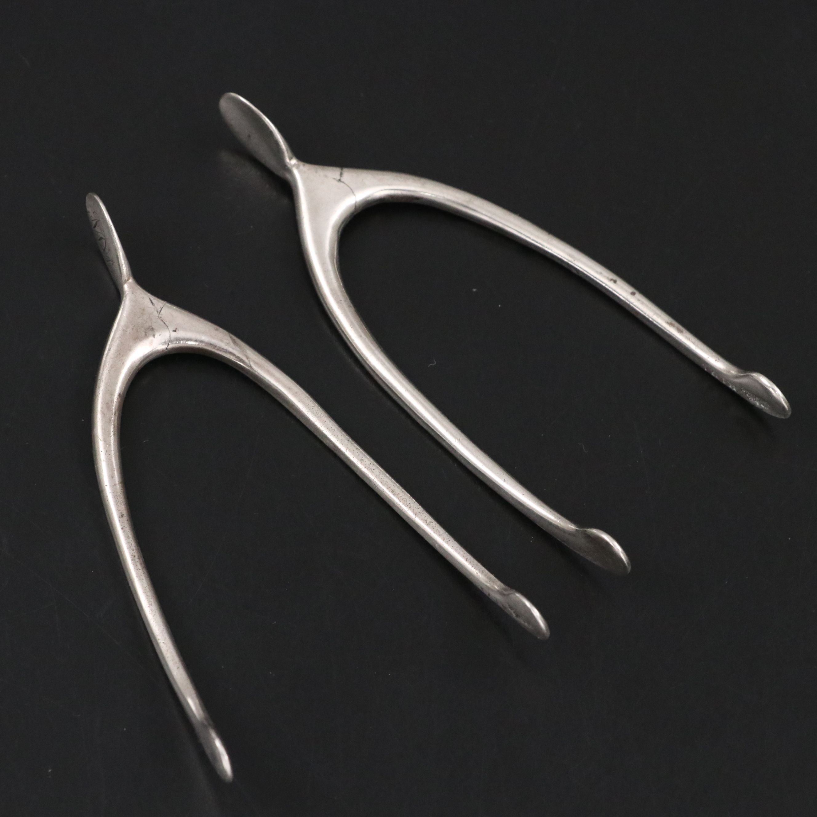 Pair of Gorham Sterling Silver Wishbone Sugar Cube Tongs, 20th Century