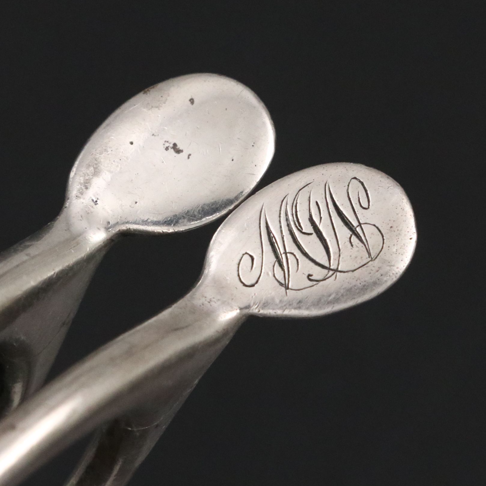 Pair of Gorham Sterling Silver Wishbone Sugar Cube Tongs, 20th Century