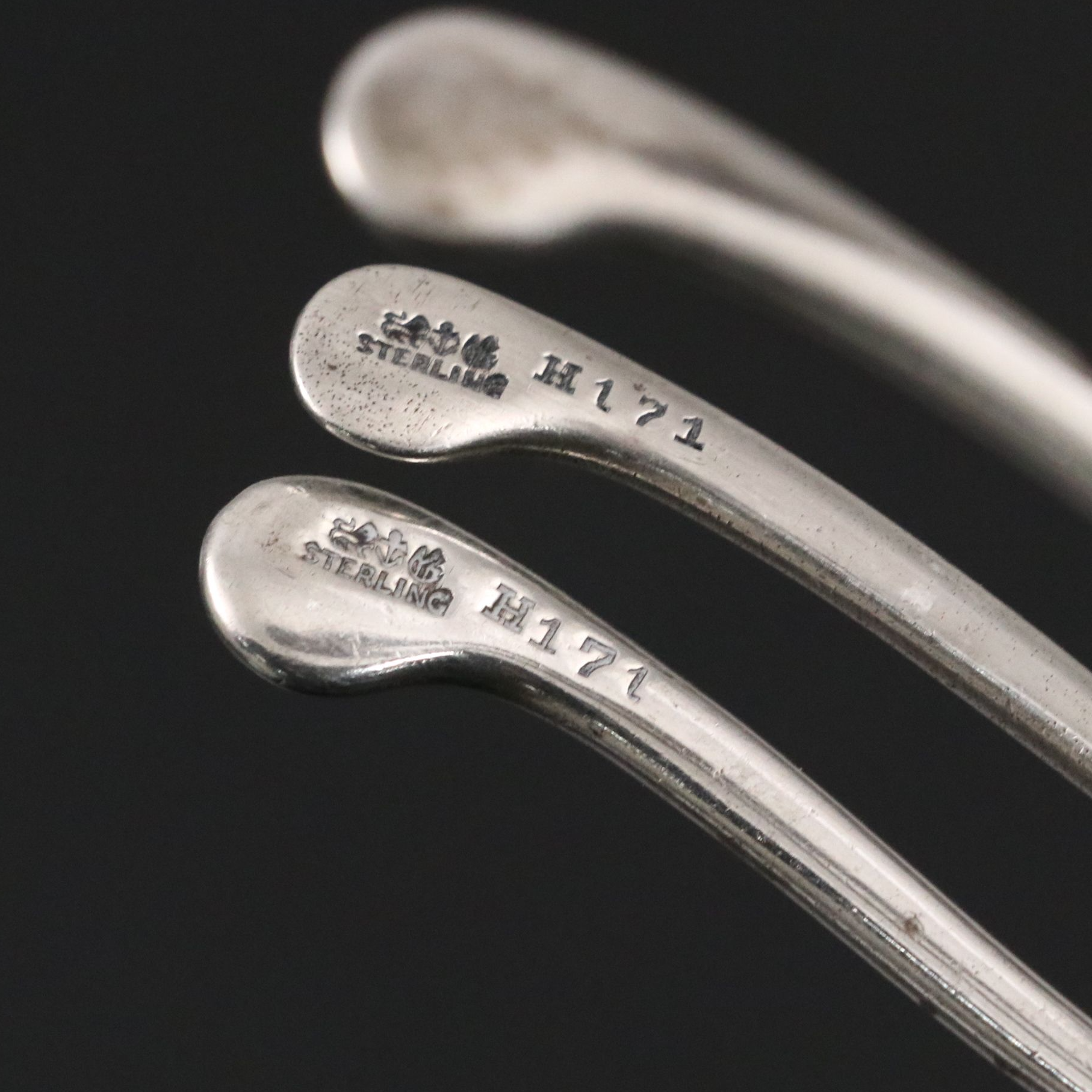Pair of Gorham Sterling Silver Wishbone Sugar Cube Tongs, 20th Century