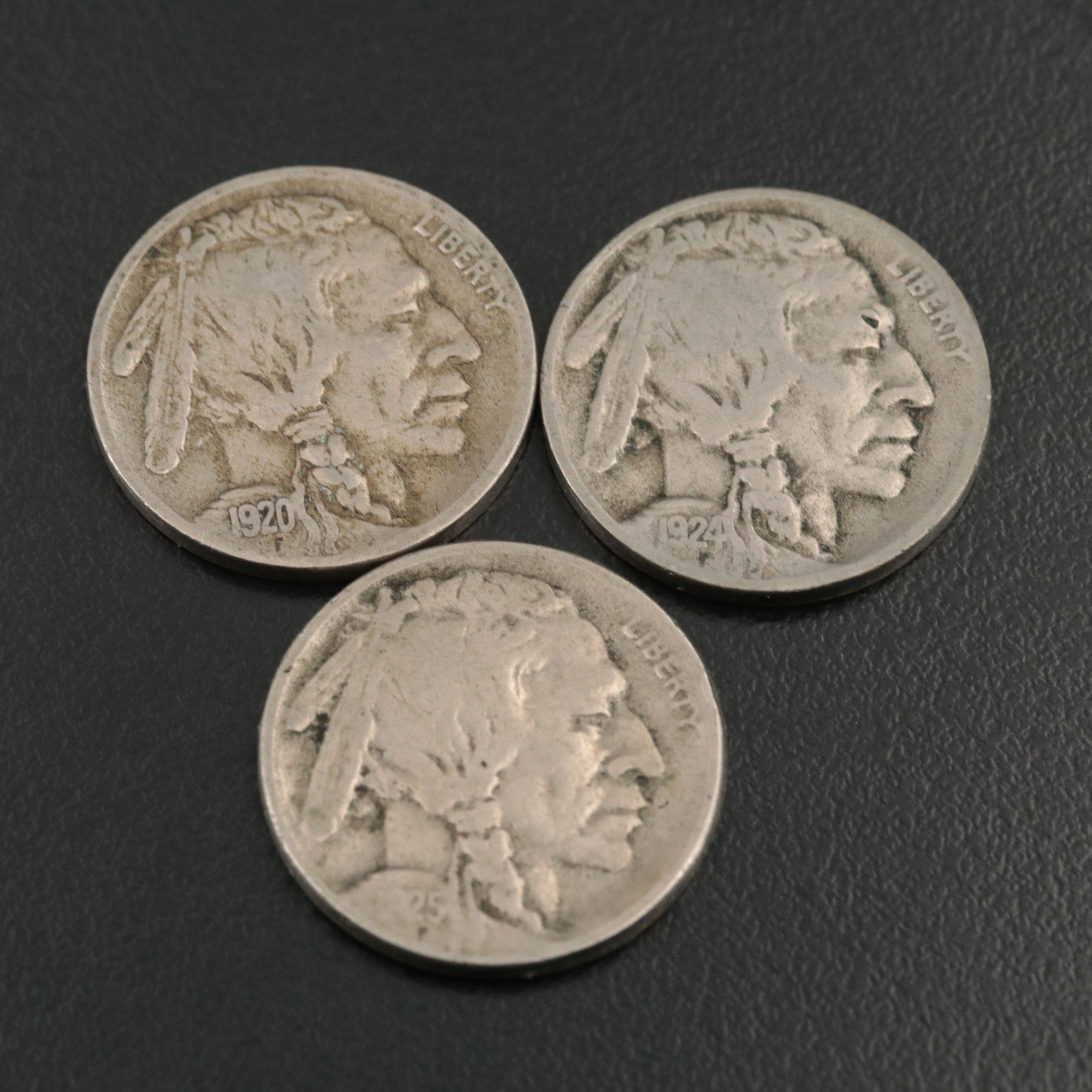 Group of Nine Better Date Buffalo Nickels