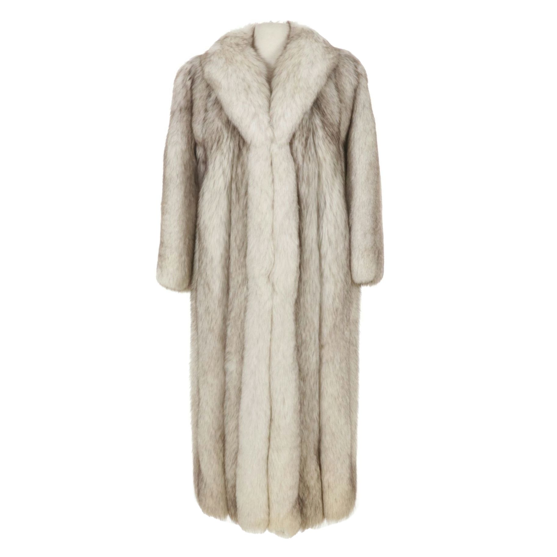 Norwegian Blue Fox Full Length Fur Coat by Philip Reiner Furs